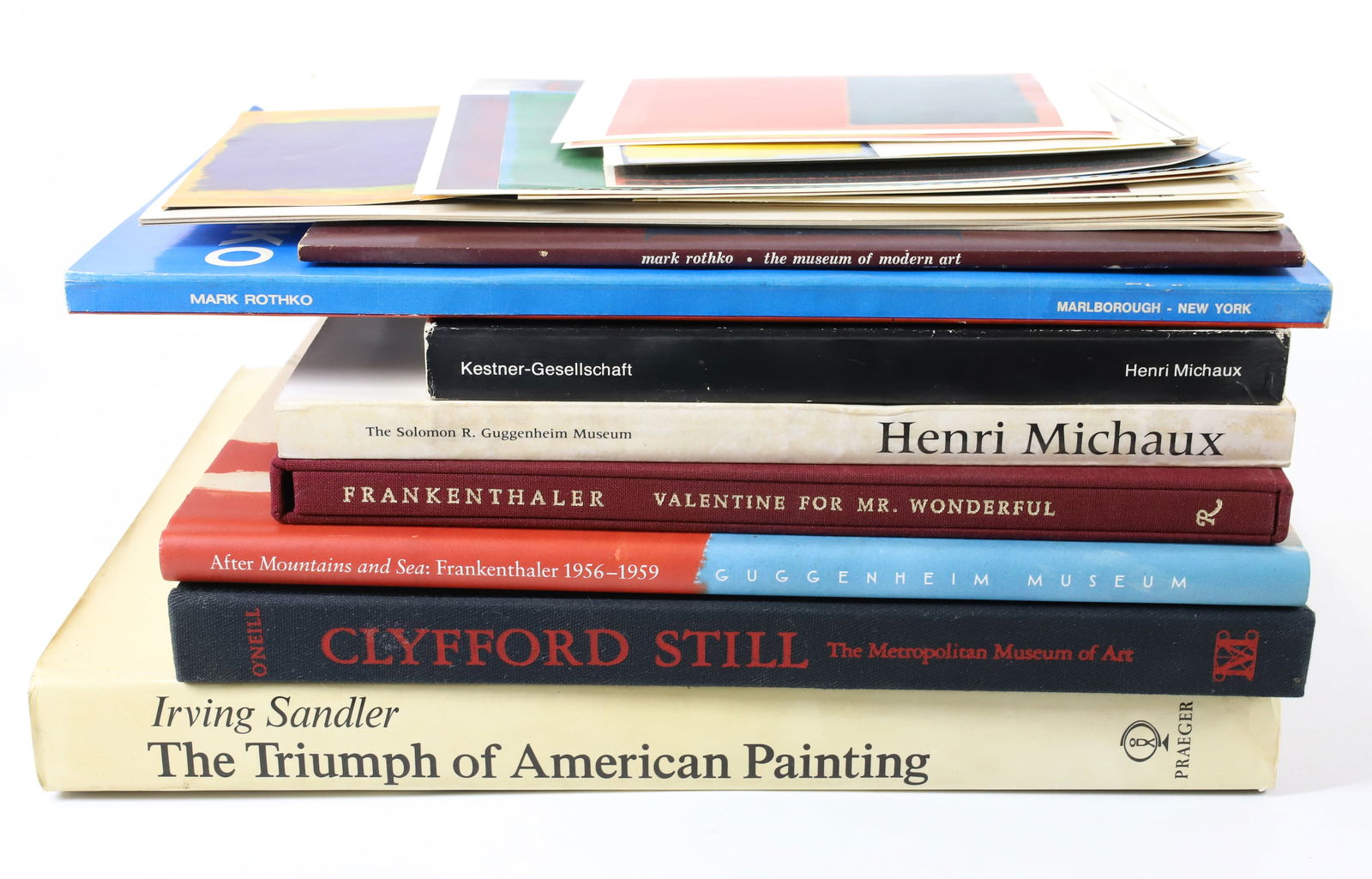 LOT OF ART BOOKS, ROTHKO, FRANKENTHALER, MICHAUX (1 of 3)