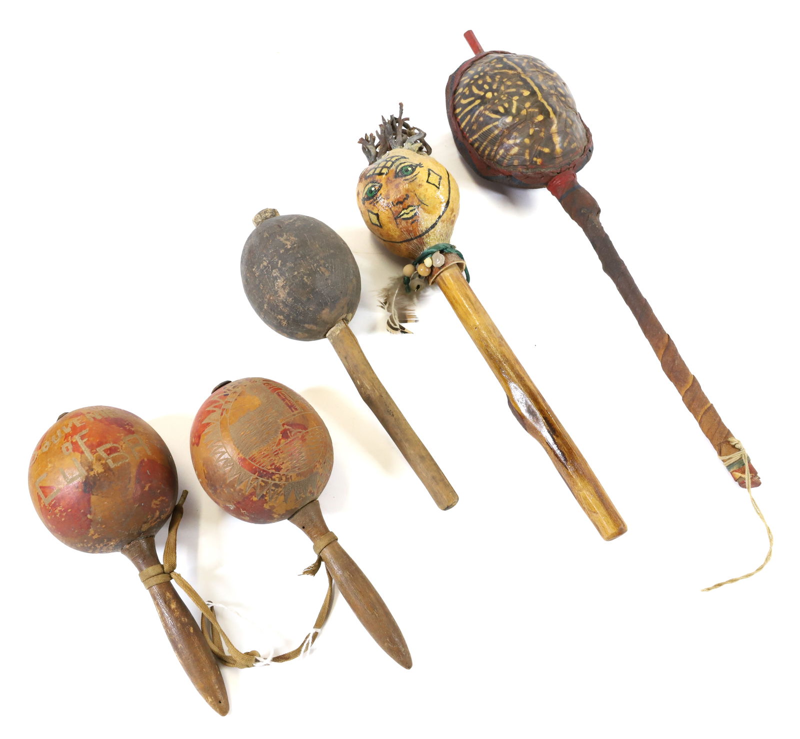 LOT OF HANDMADE RATTLES (1 of 4)