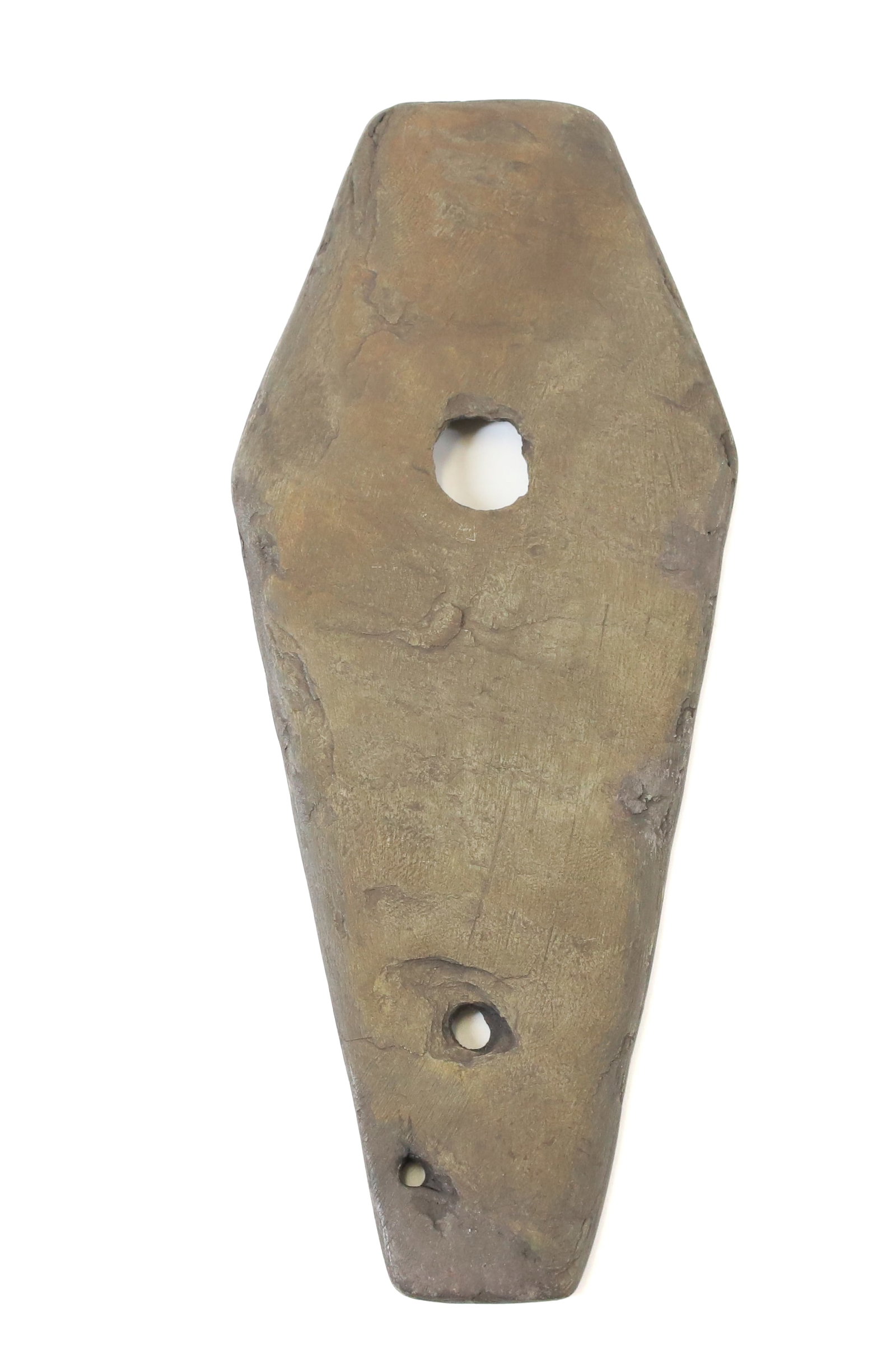 HAMILTON CO. COFFIN PENDANT: MADE FROM SLATE. HAMILTON CO., OHIO RIVER. 6 3/4" L. TERMS: PLEASE READ CAREFULLY - Terms for Purchasing and Shipping of Auction Items. Please read carefully before bidding. All payments for purchases