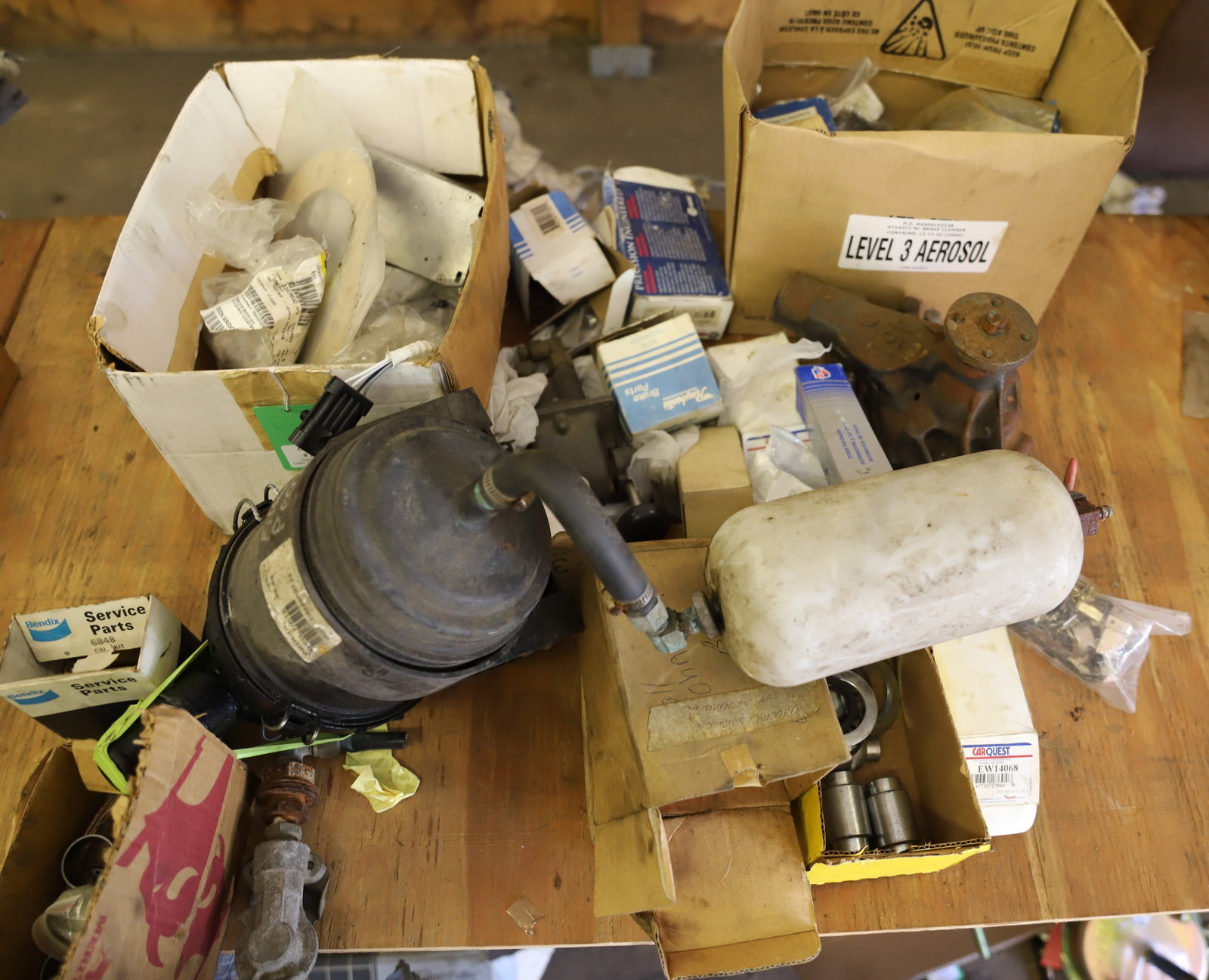 LOT OF AUTO PARTS: BRAKE PARTS, FILTERS, AND MORE PLEASE READ CAREFULLY - THIS IS AN ONLINE AND ABSENTEE BID ONLY AUCTION. THERE WILL BE A PREVIEW ON SATURDAY AUGUST 17TH FROM 9:00 AM TILL 1:00 PM TO VIEW THE AUCTION. A