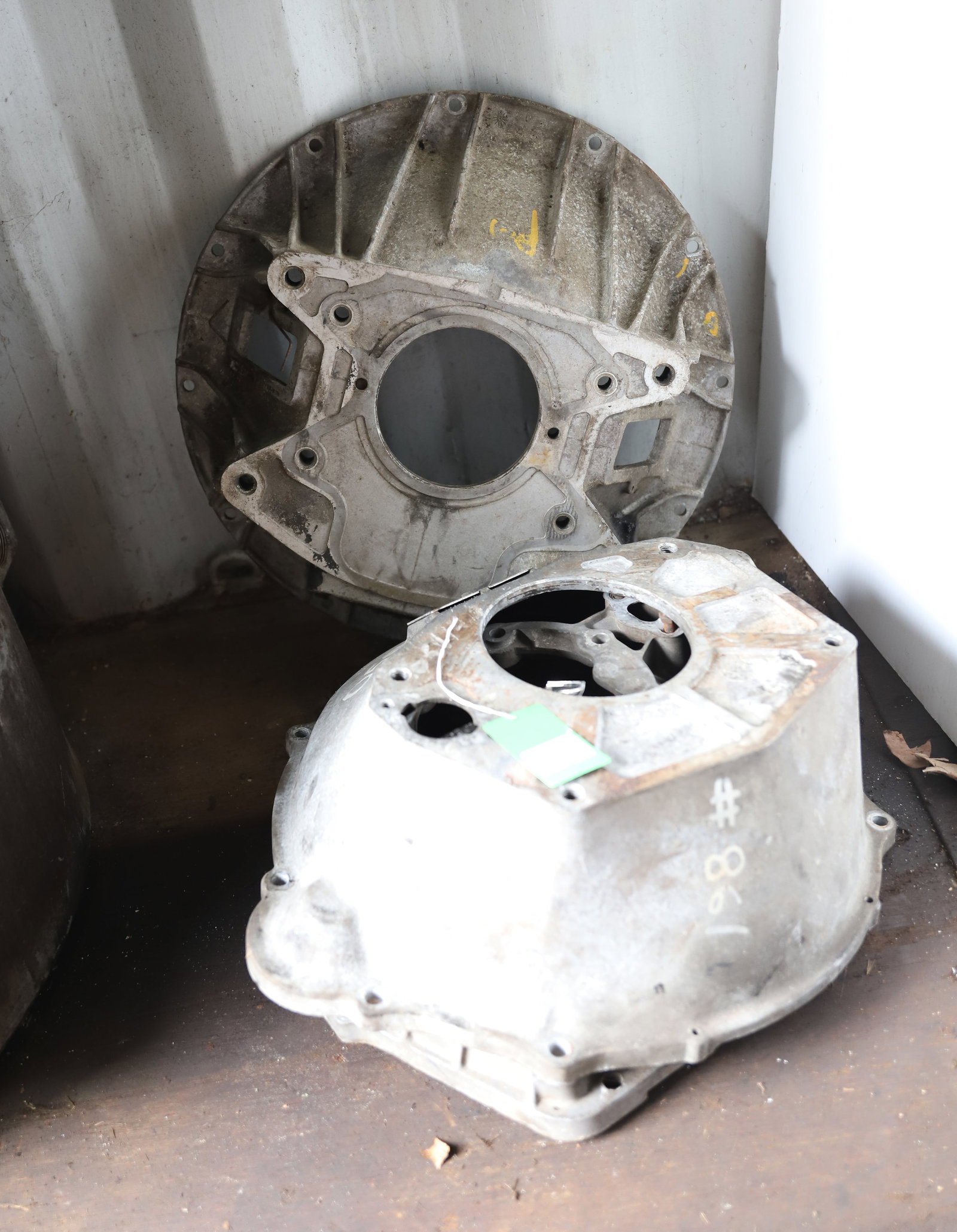 PARTS LOT: THREE CAST ALUMINUM BELLHOUSINGS FOR FORD AND OTHERS. PLEASE READ CAREFULLY - THIS IS AN ONLINE AND ABSENTEE BID ONLY AUCTION. THERE WILL BE A PREVIEW ON SATURDAY AUGUST 17TH FROM 9:00 AM TILL 1:00 PM
