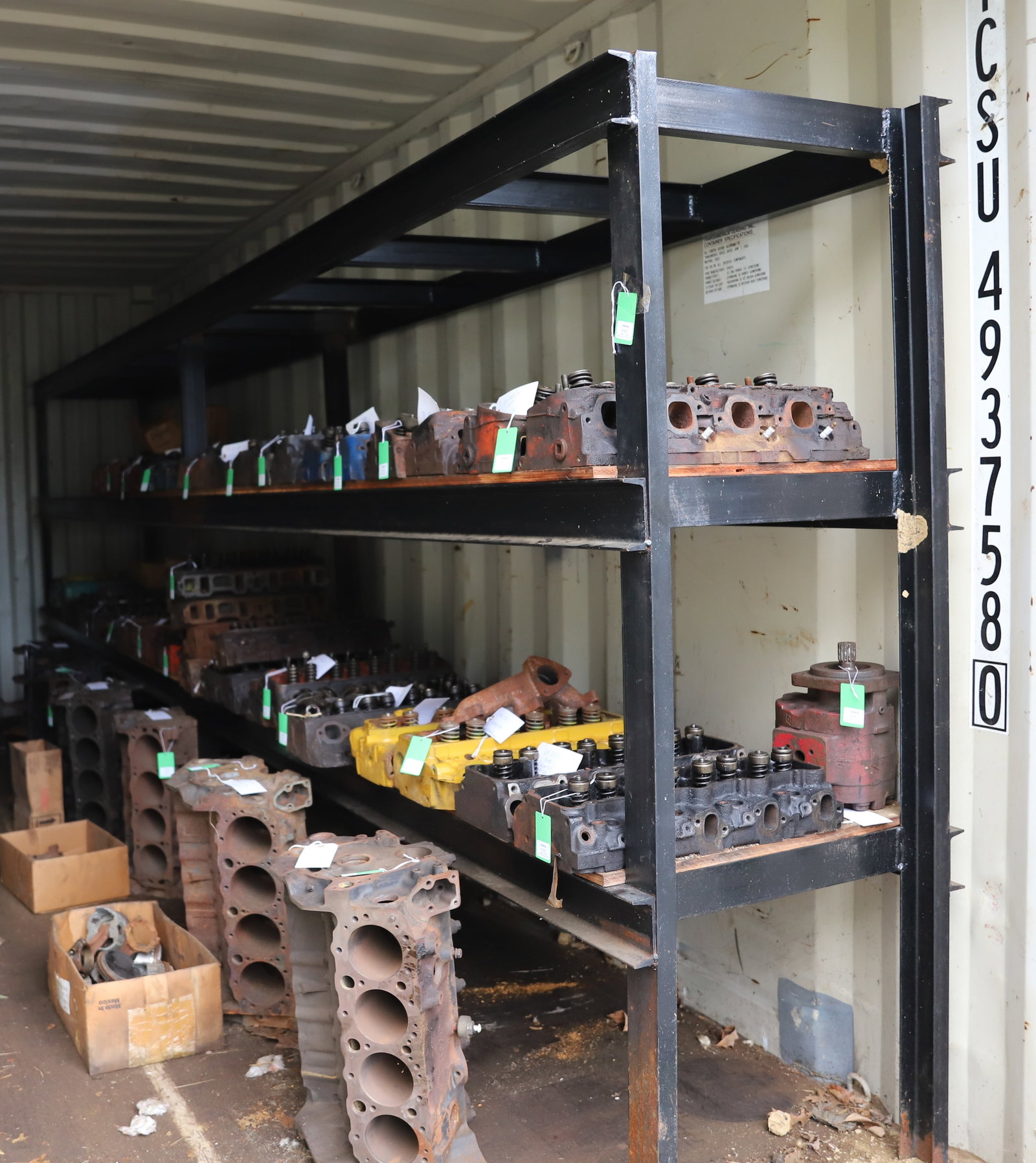INDUSTRIAL STEEL RACK: TWO SECTION RACK WITH WOODEN SHELVES. 71" H X 27 1/4" X 18 FEET LONG. PLEASE READ CAREFULLY - THIS IS AN ONLINE AND ABSENTEE BID ONLY AUCTION. THERE WILL BE A PREVIEW ON SATURDAY AUGUST 17TH FROM 9:00