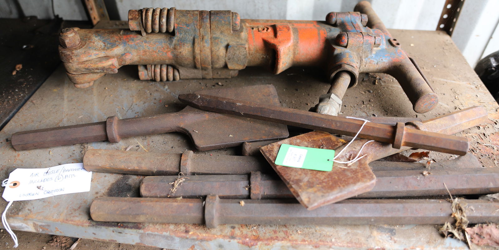 LOT OF AIR CHISELS, HAMMERS AND MORE (1 of 1)
