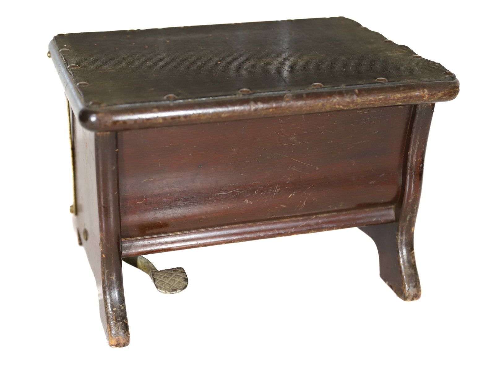 W.D. ALLISON CO. MEDICAL FOOT STOOL: WHITE PORCELAIN ENAMEL INTERIOR WITH FOOT PEDAL TO LIFT LID 10" X 10" X 14" PLEASE READ CAREFULLY – THIS IS AN ONSITE ONLINE ONLY AUCTION. The Address is 206 Market St. Bangor, Pa. 18013