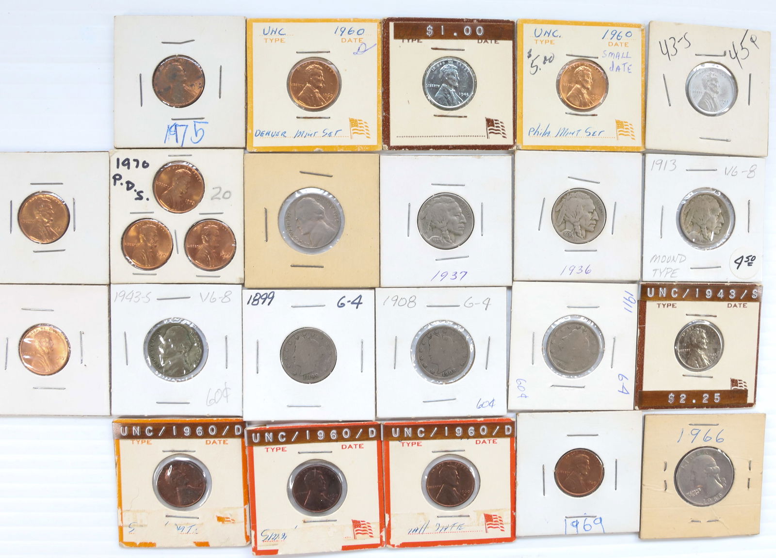 VARIOUS PENNY AND V NICKEL LOT (1 of 7)