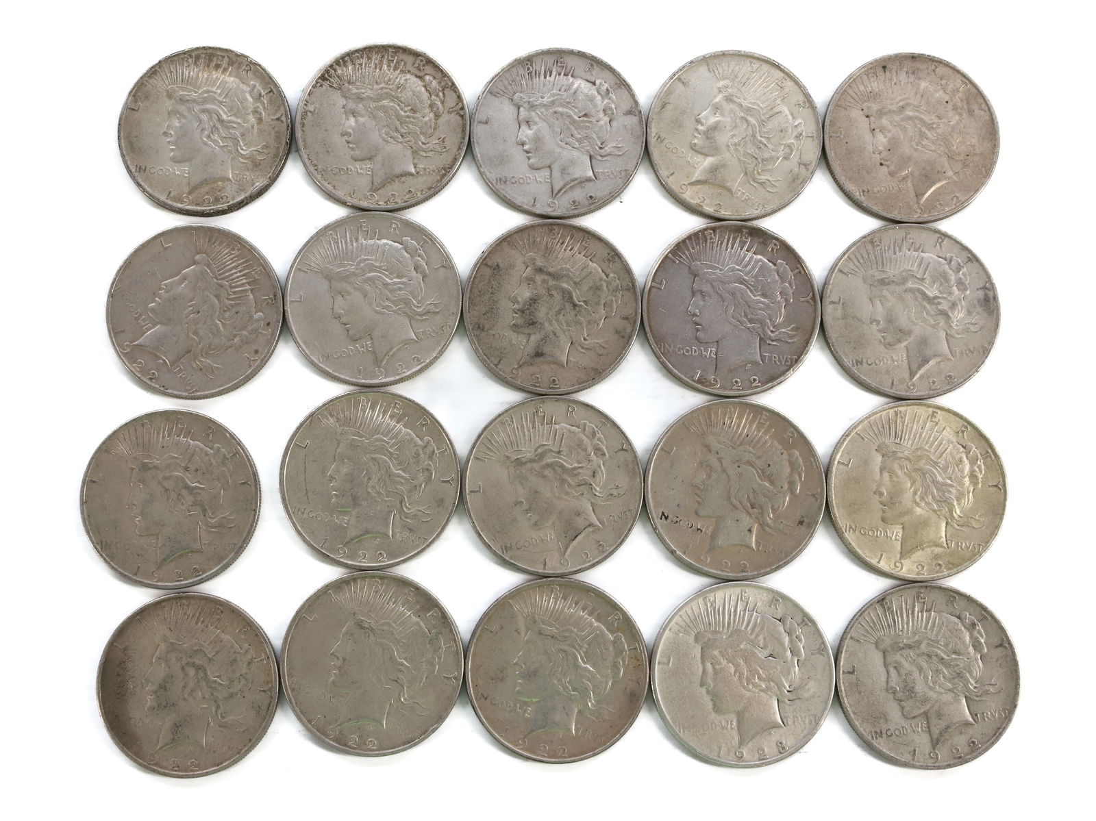 (20) PEACE DOLLARS (1 of 4)