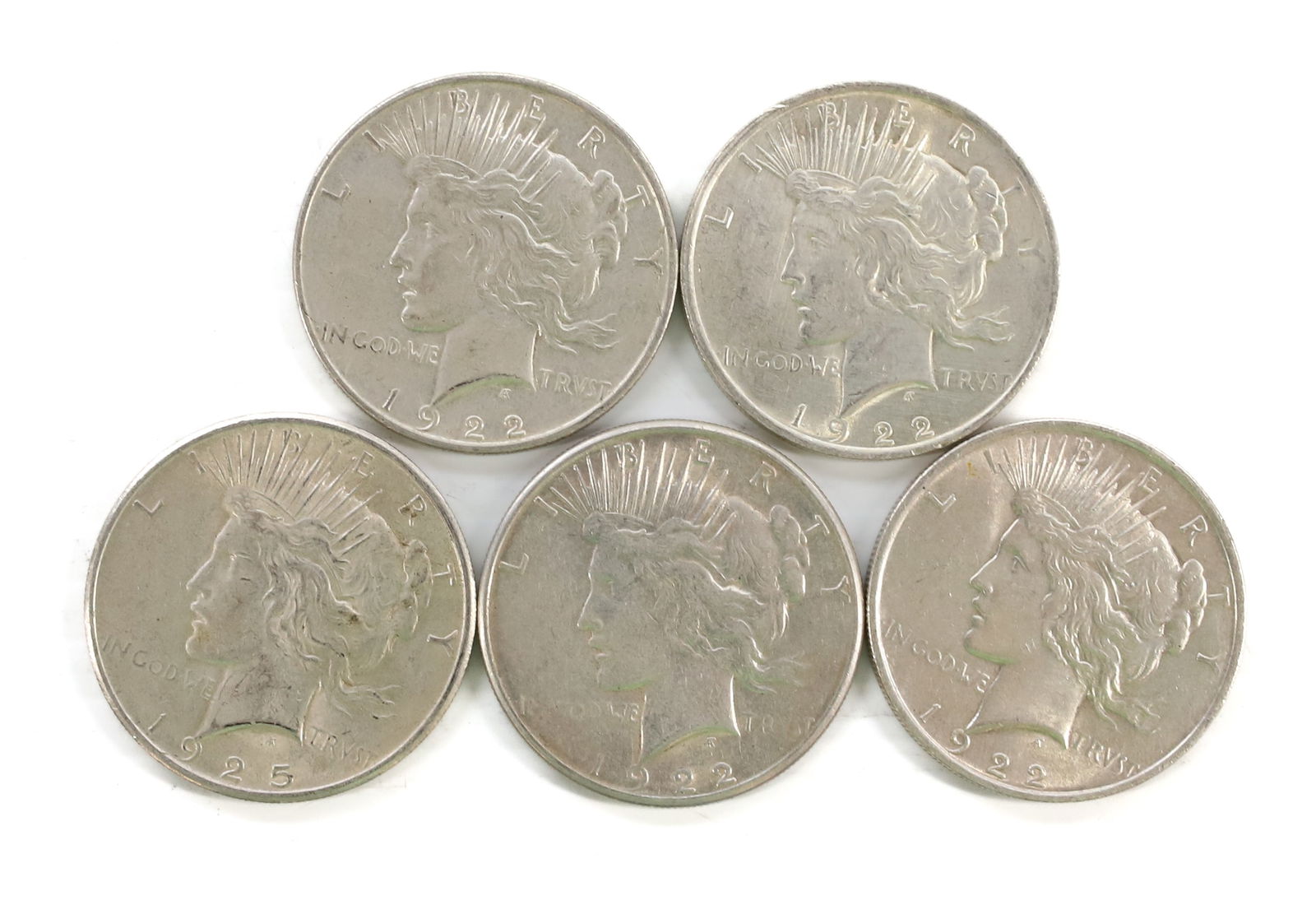 (5) PEACE DOLLARS (1 of 4)