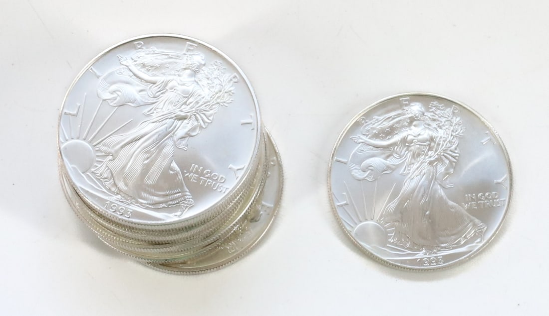 AMERICAN SILVER EAGLE LOT (1 of 3)