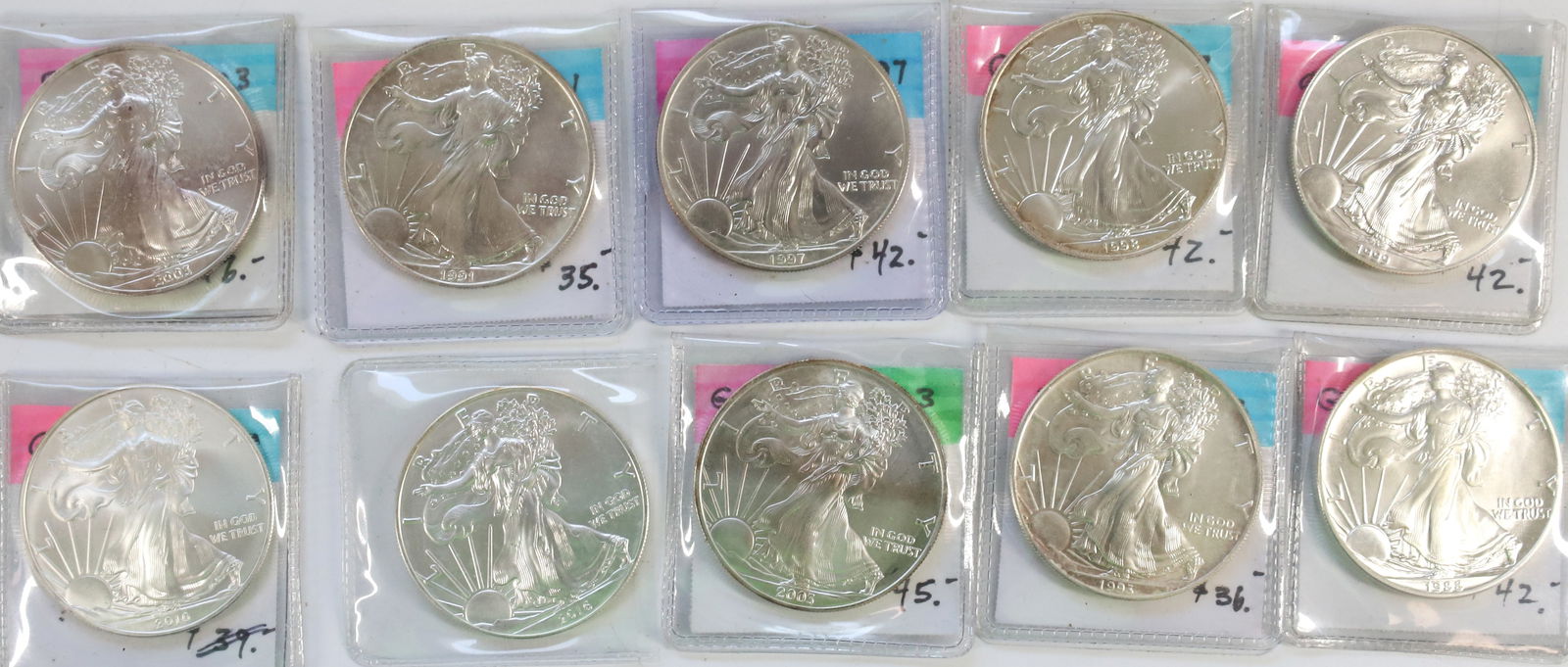 SILVER AMERICAN EAGLE LOT (1 of 4)