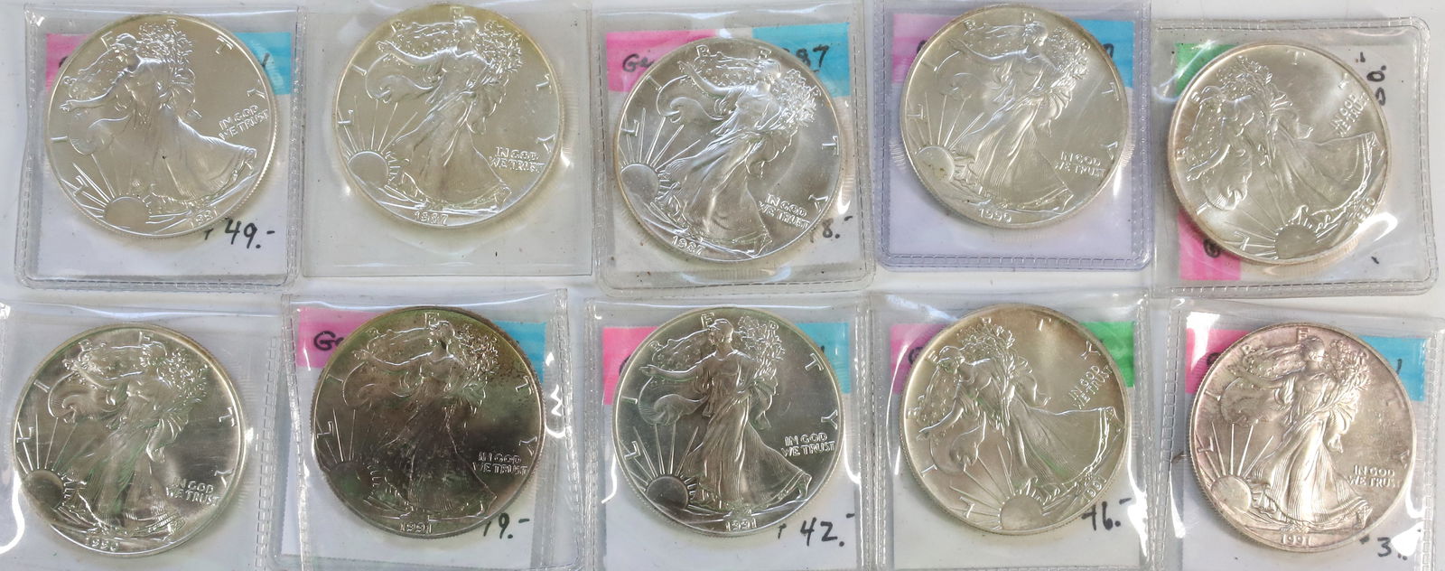 SILVER AMERICAN EAGLE LOT (1 of 4)