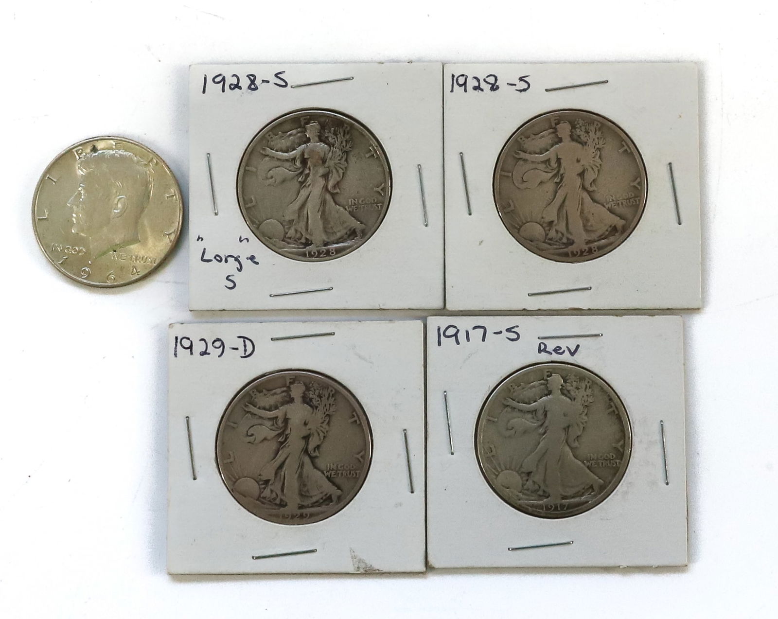 WALKING LIBERTY HALF DOLLAR LOT (1 of 4)