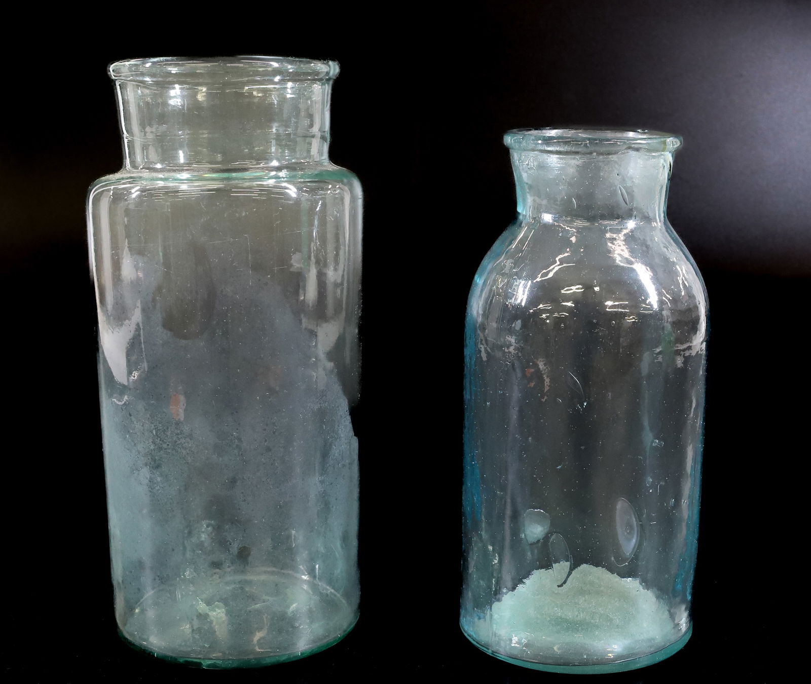 (2) BLOWN GLASS PICKLE JARS (1 of 6)