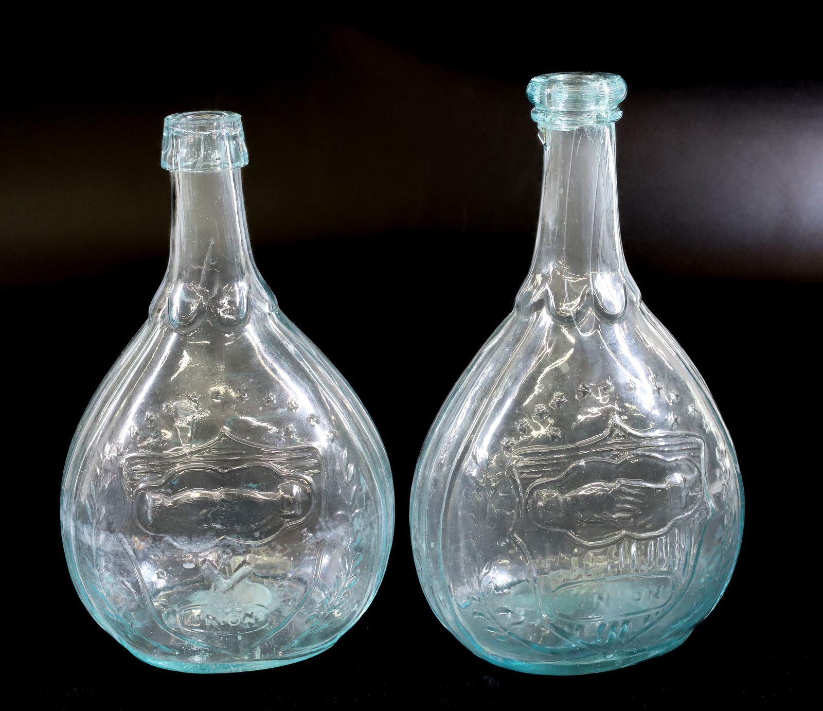 (2) CALABASH FLASKS, UNION/EAGLE (1 of 6)