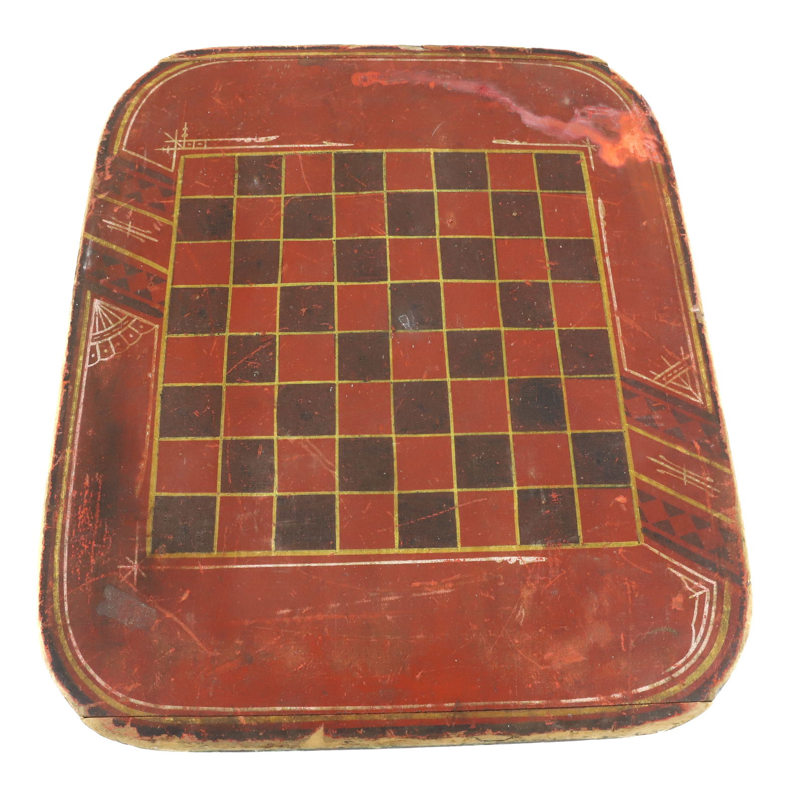 DOUBLE-SIDED FOLK ART GAME BOARD (1 of 4)