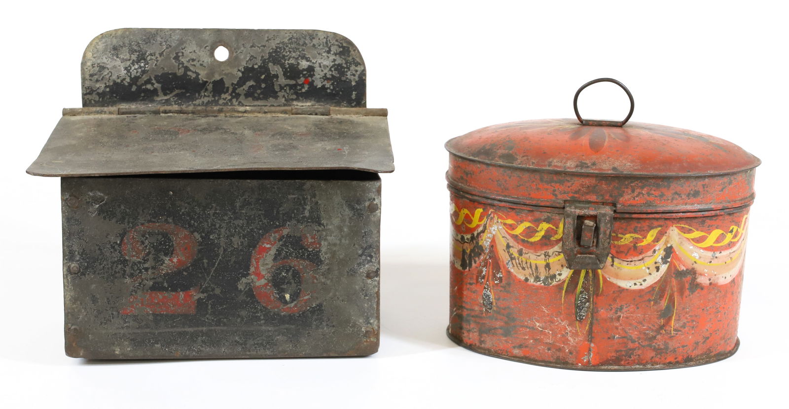 (2) PAINTED METAL BOXES (1 of 7)