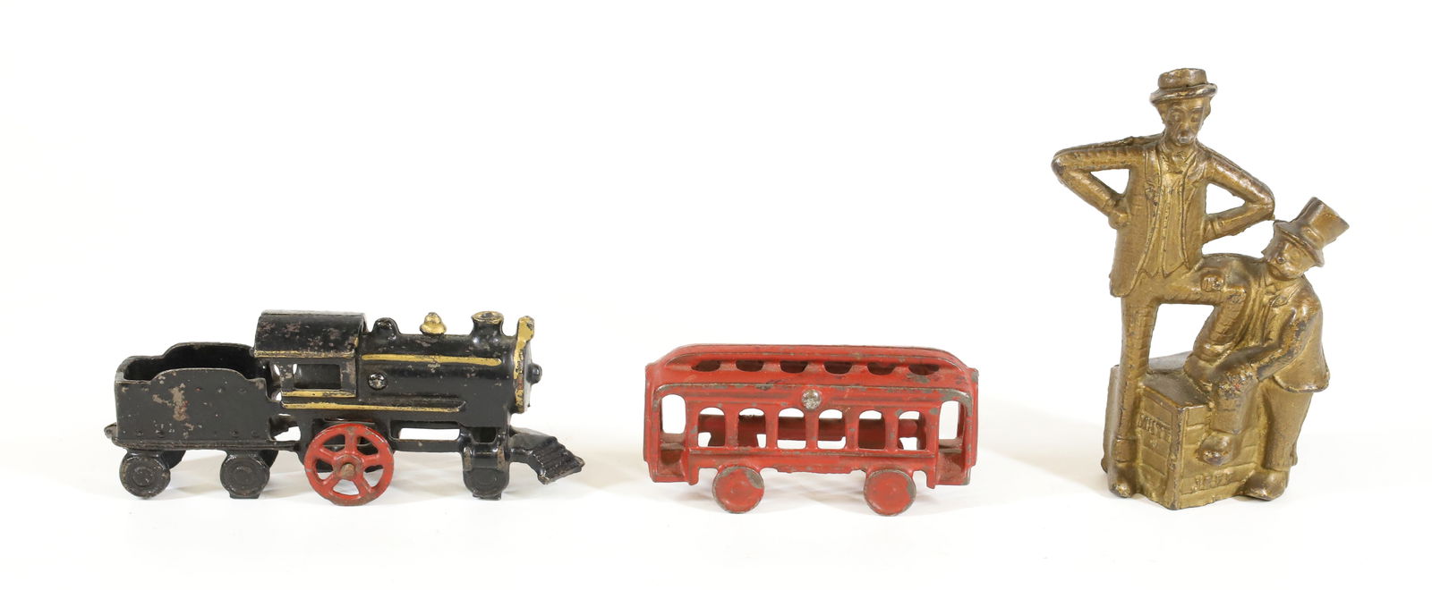 CAST IRON BANK AND TRAIN (1 of 3)