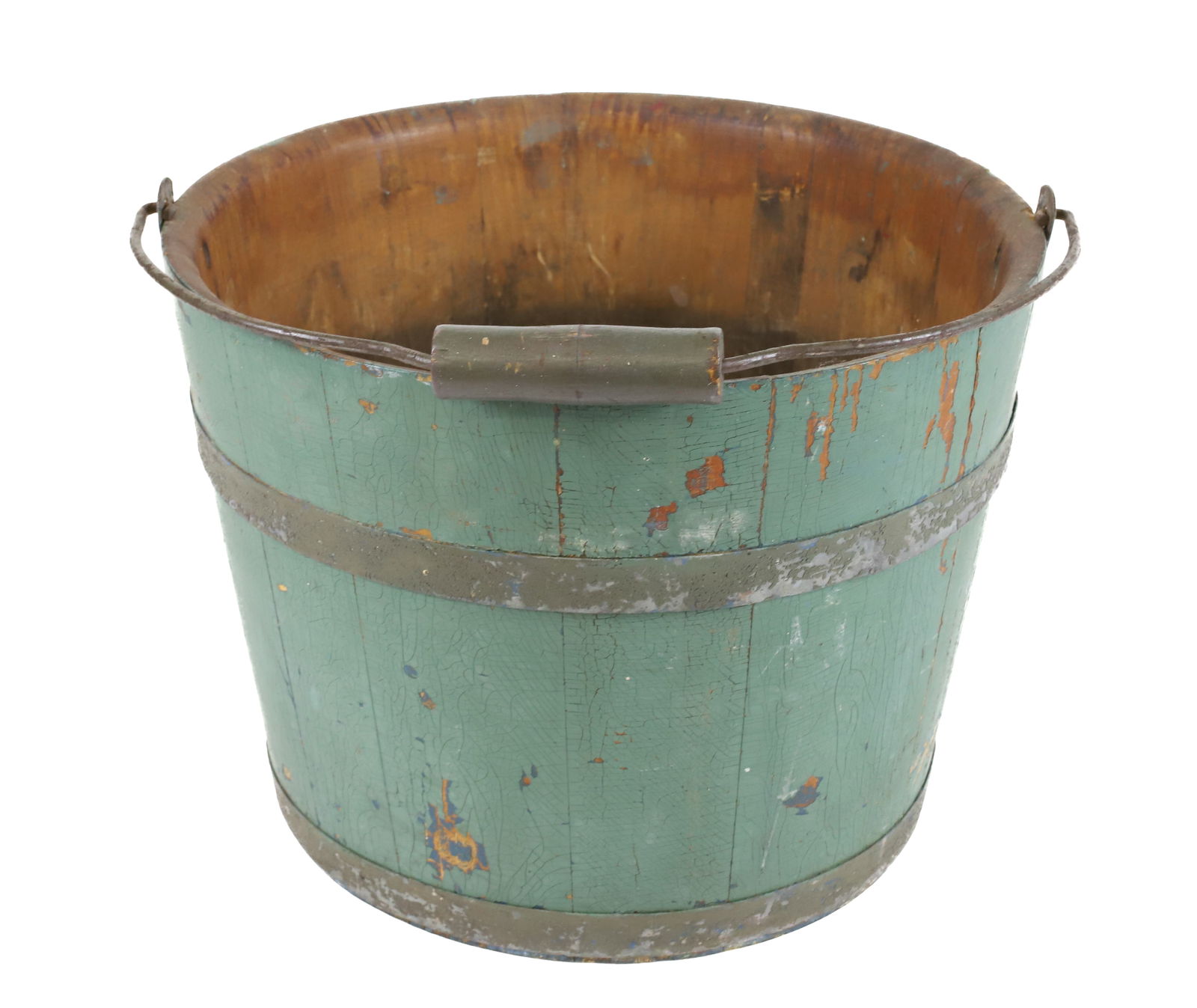 SHAKER PAINTED WOODEN BUCKET (1 of 6)