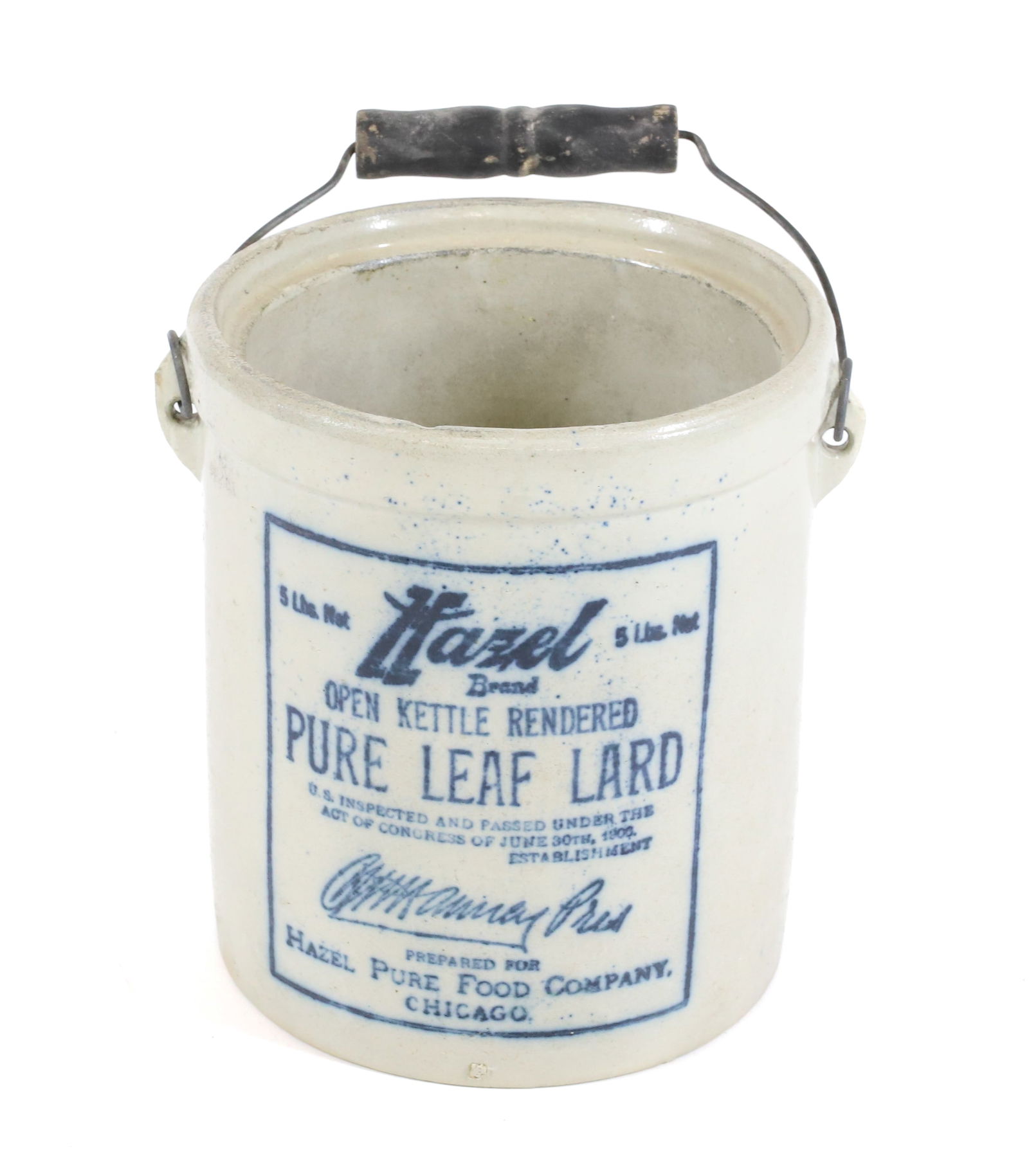 STONEWARE ADVERTISING CROCK (1 of 6)