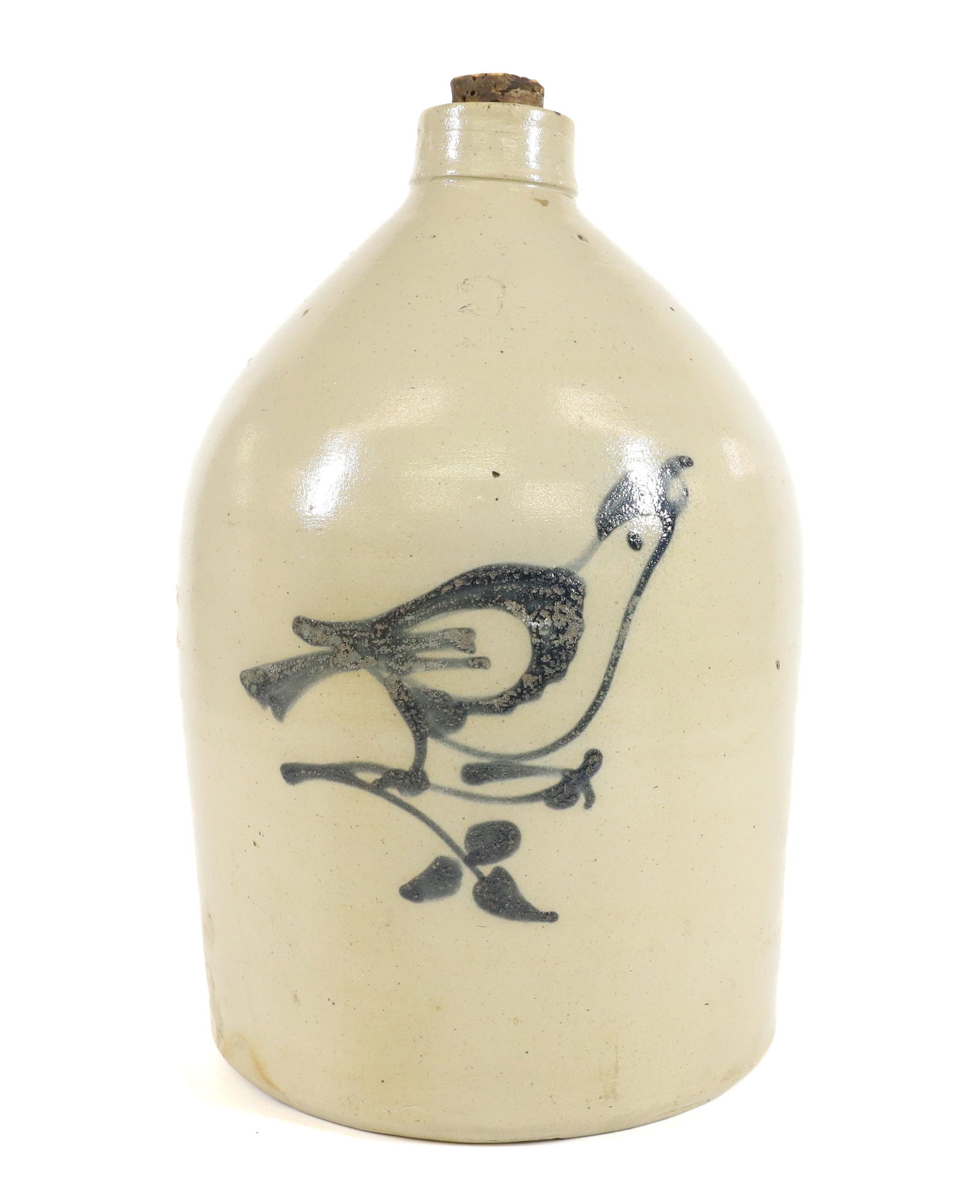 TWO-GALLON BLUE DECORATED JUG (1 of 7)