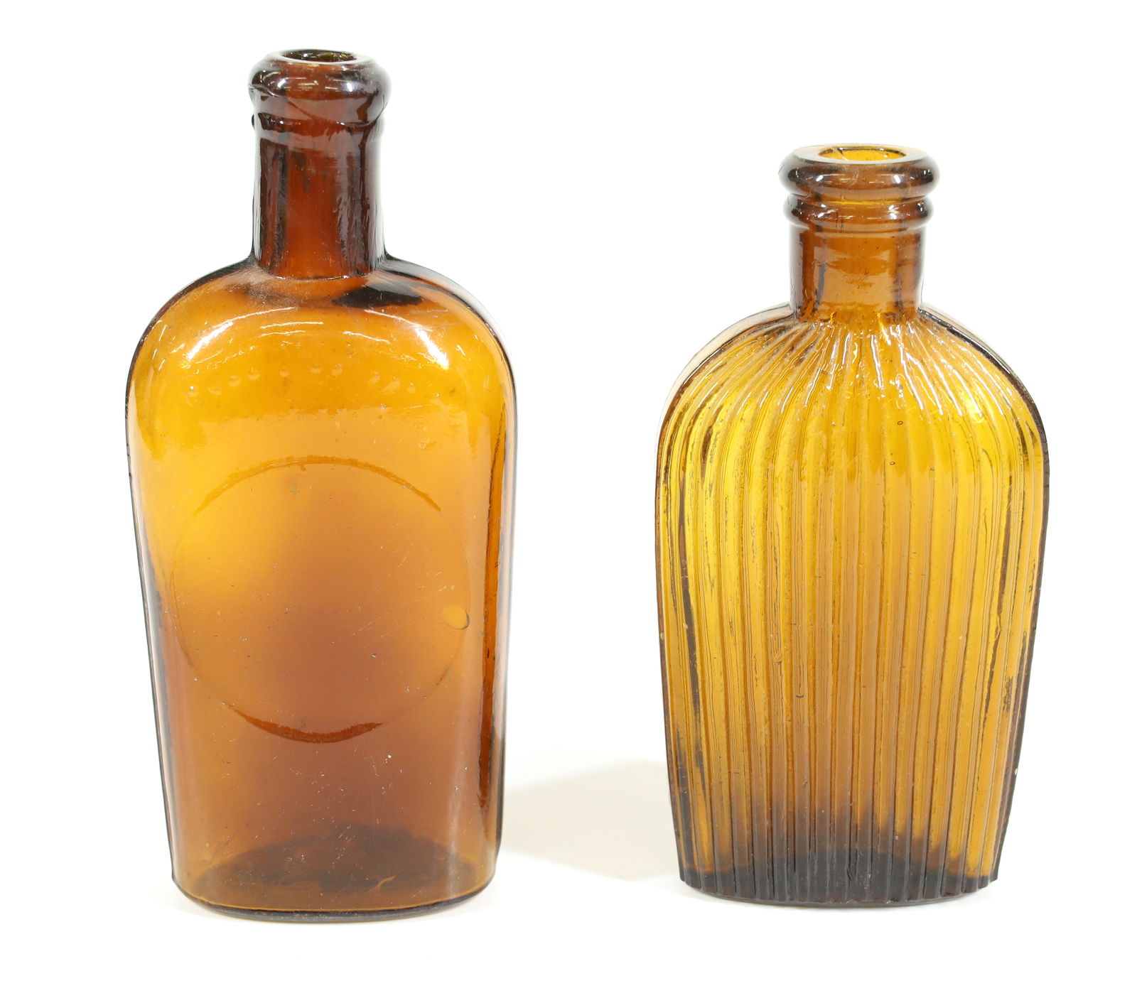 (2) AMBER FLASKS (1 of 4)