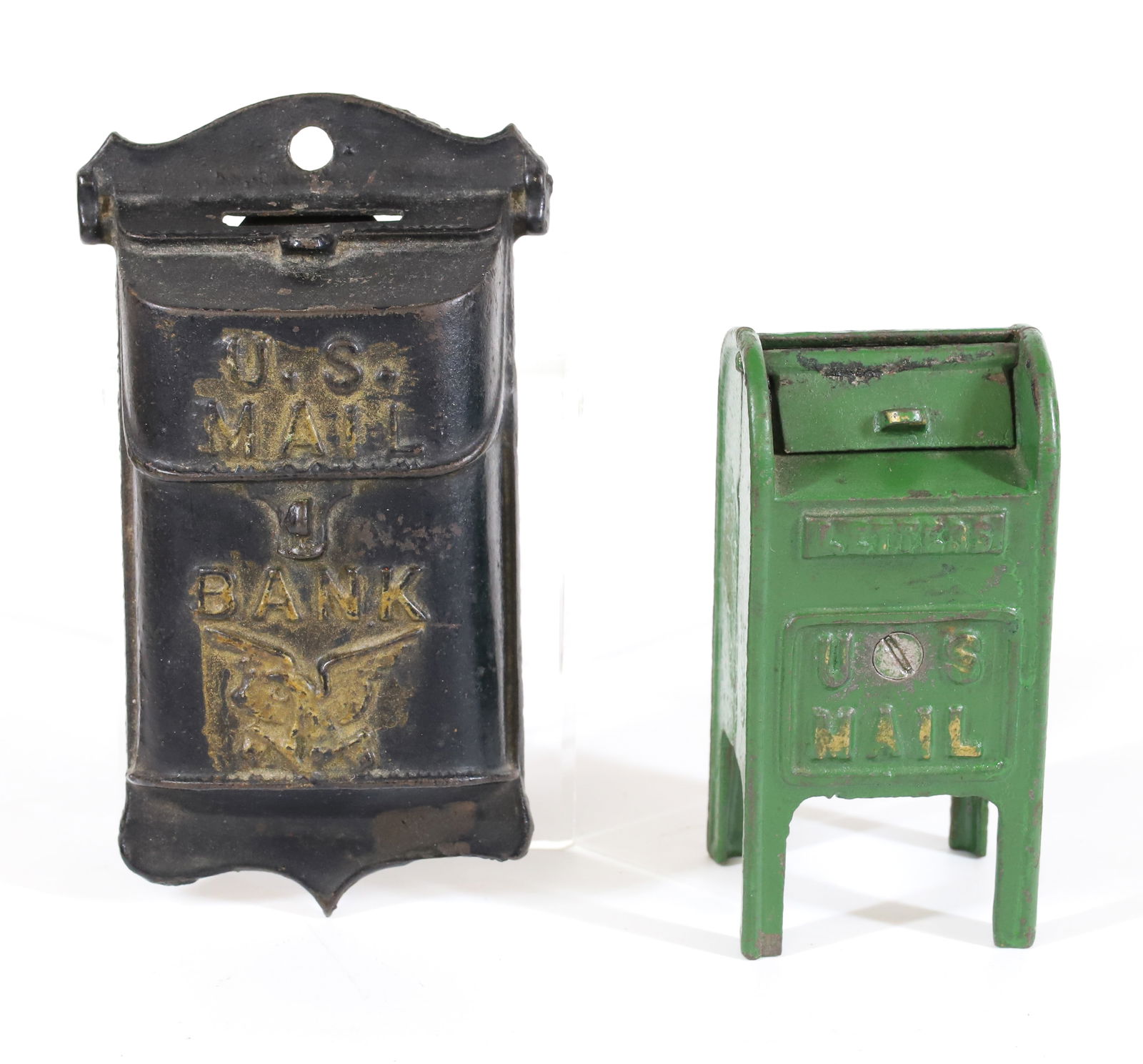 (2) CAST IRON MAILBOX BANKS (1 of 3)
