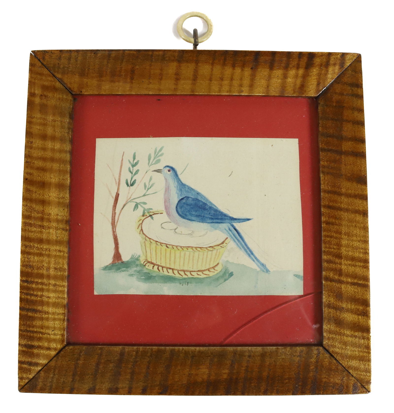 19TH C. WATERCOLOR OF BIRD (1 of 3)