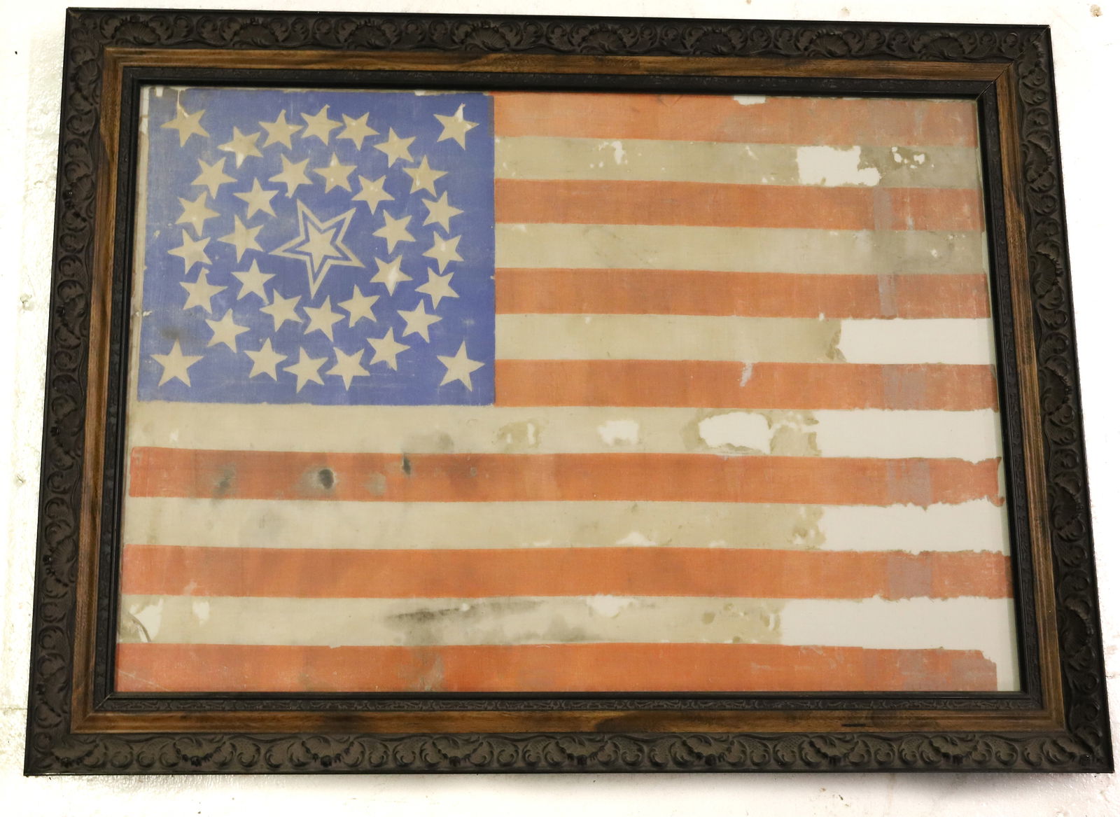 35-STAR PRINTED AMERICAN FLAG, 1863 (1 of 7)