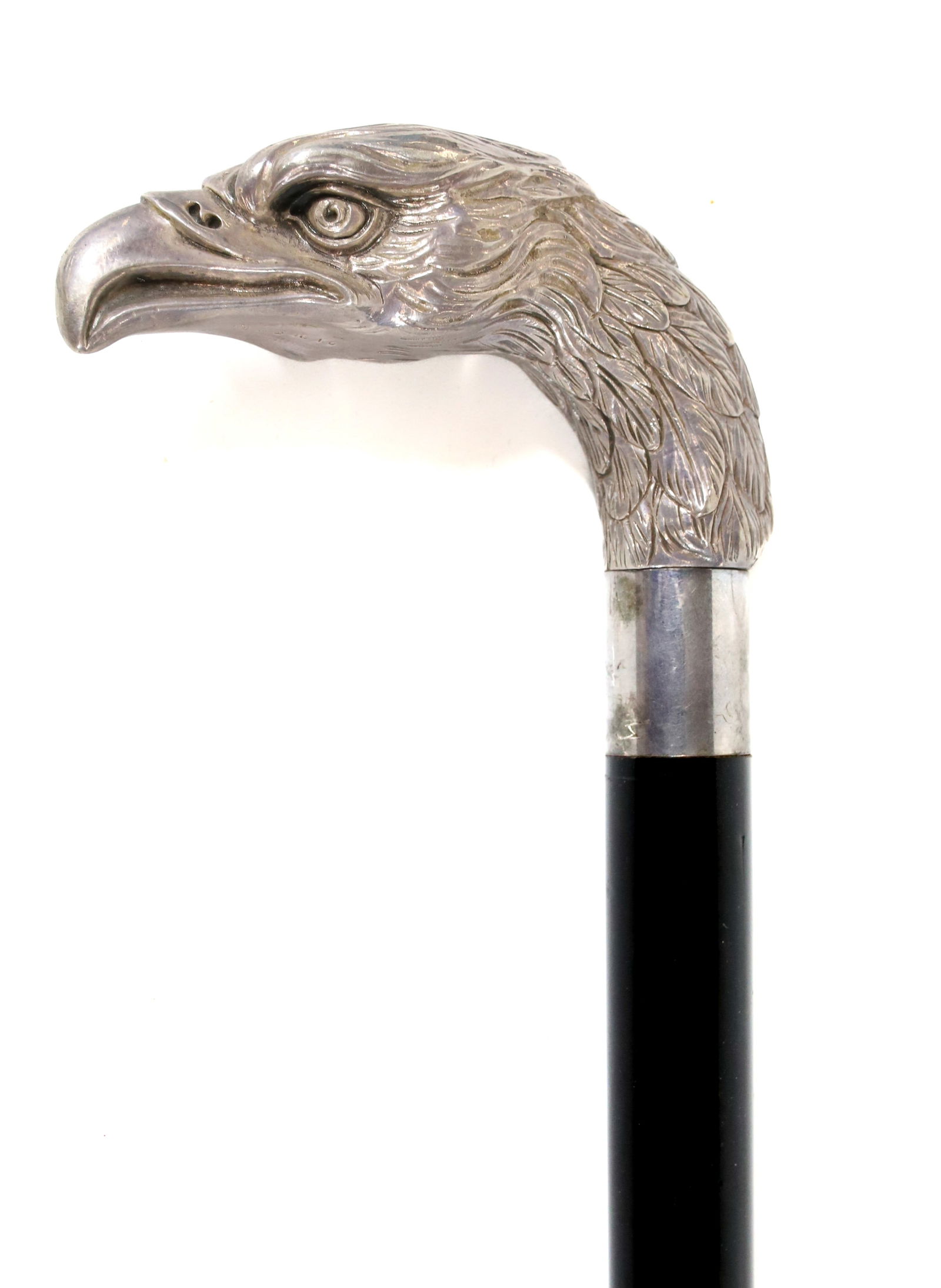 STERLING EAGLE HEAD CANE (1 of 6)
