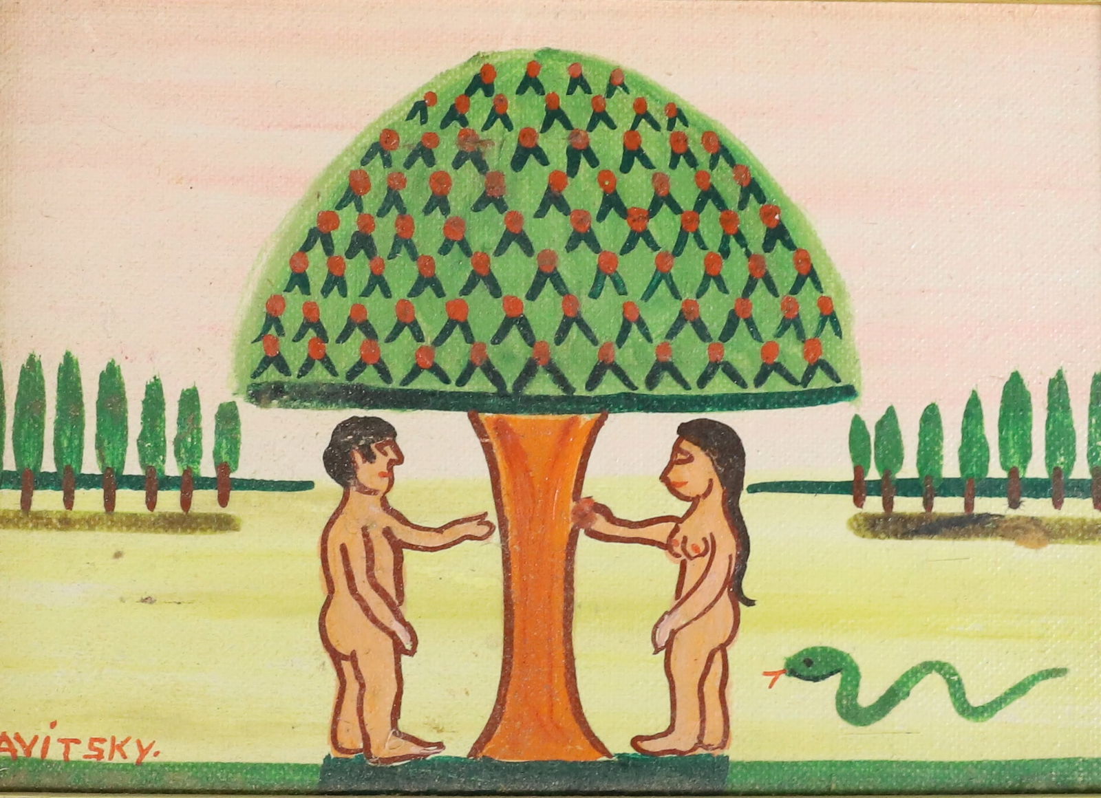 JACK SAVITSKY OIL ON BOARD (1 of 4)