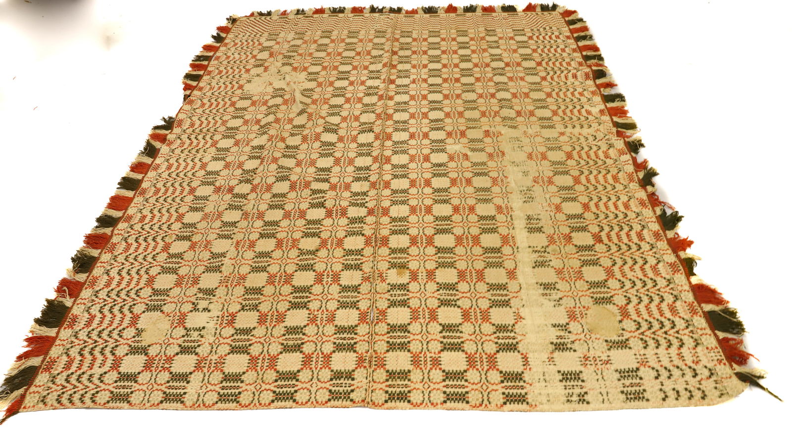 19TH C. TWO-PIECE COVERLET (1 of 6)