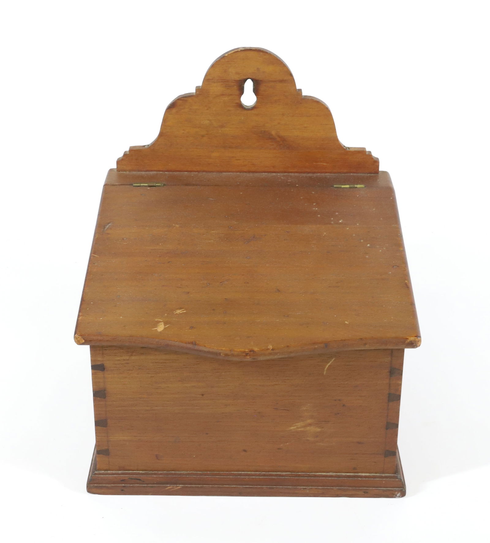 19TH C. WALNUT SALT / CANDLE BOX (1 of 4)