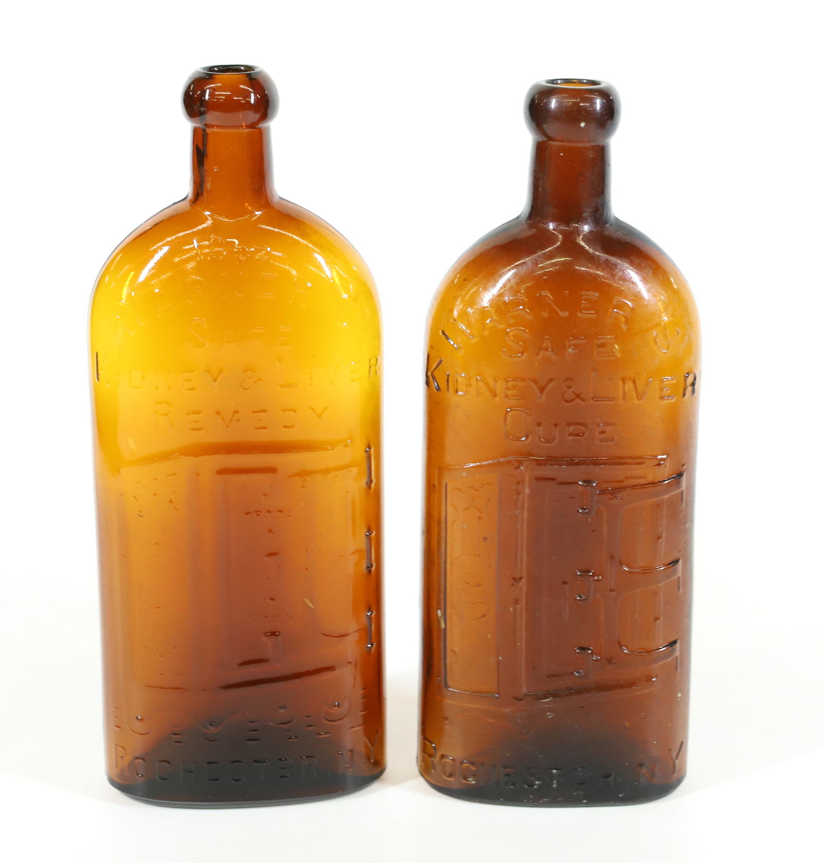 (2) WARNERS AMBER SAFE BOTTLES (1 of 4)