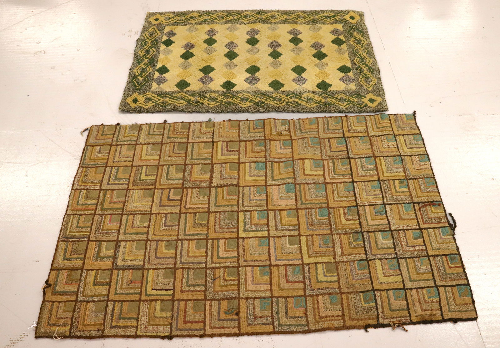 (2) FOLK ART HOOKED RUGS (1 of 7)