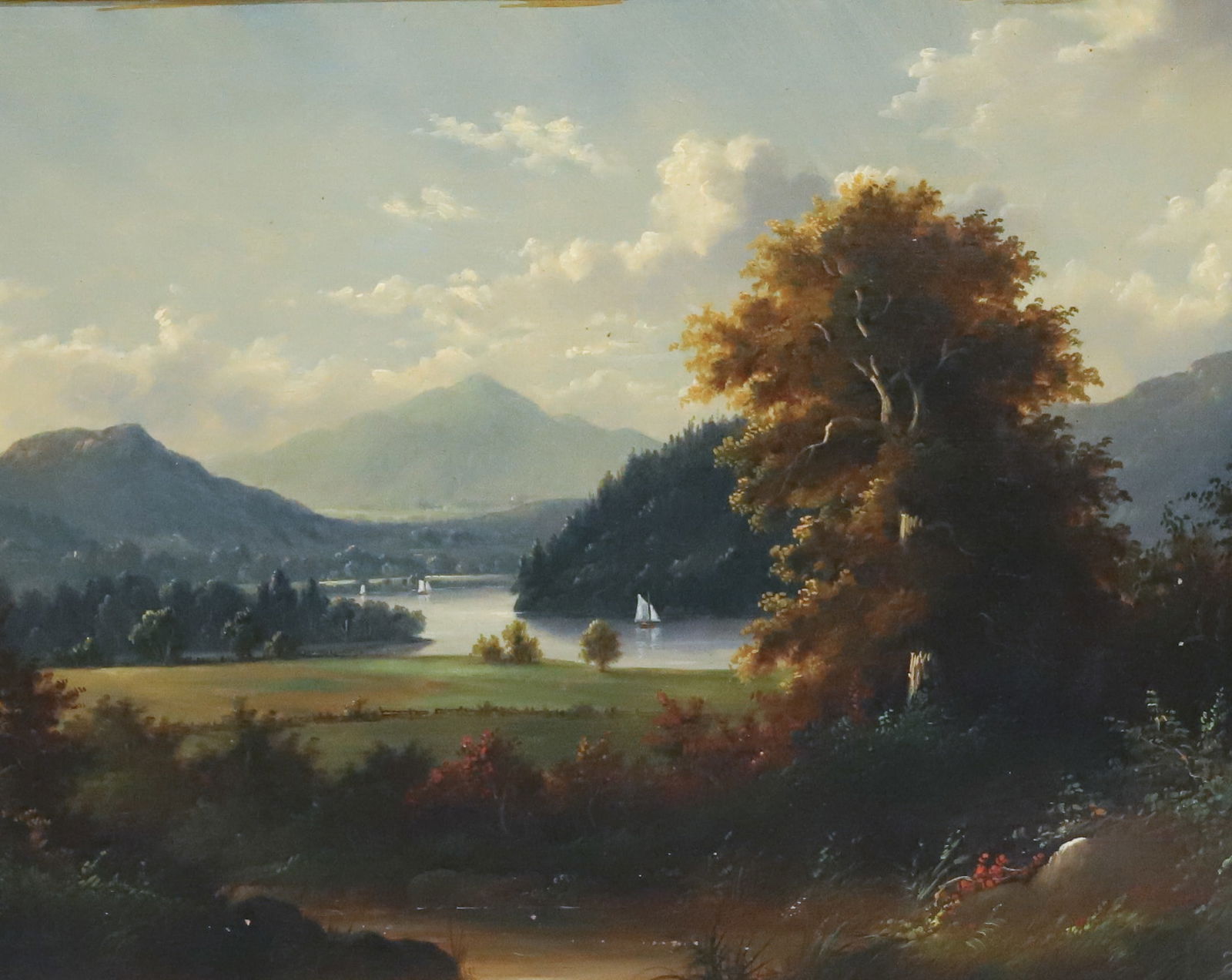 19TH C. OIL ON CANVAS PAINTING (1 of 6)