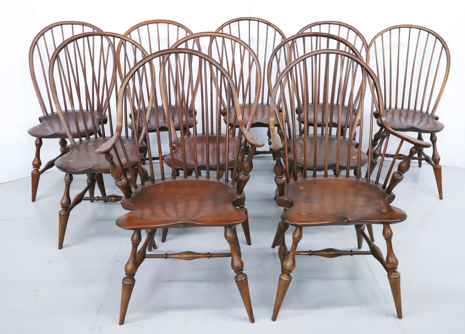 SET OF (10) D.R. DIMES WINDSOR CHAIRS (1 of 8)