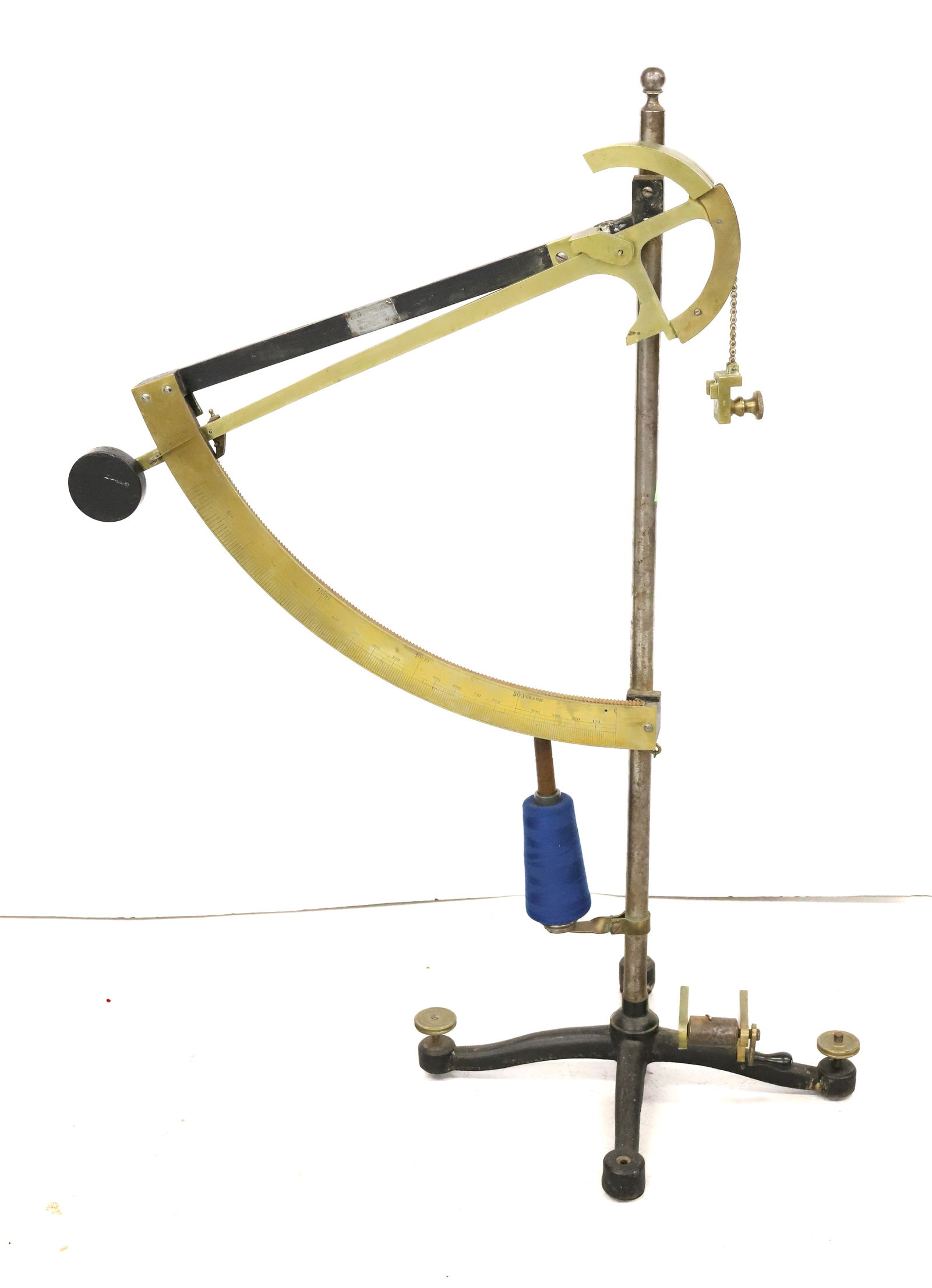BRASS AND CAST IRON TEXTILE SCALE (1 of 4)