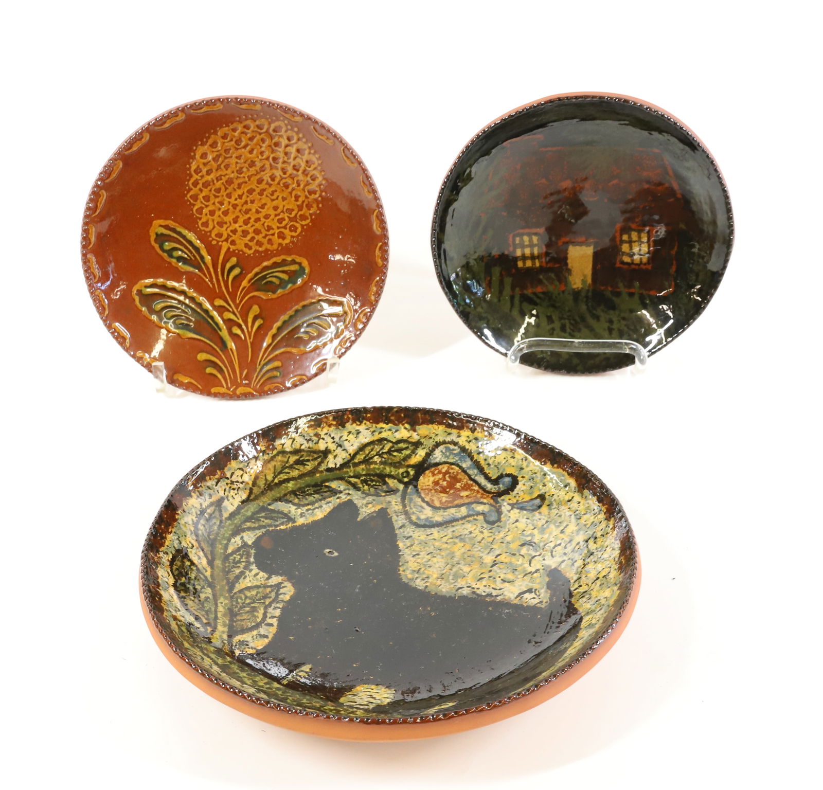 LOT OF NED FOLTZ REDWARE POTTERY (1 of 4)