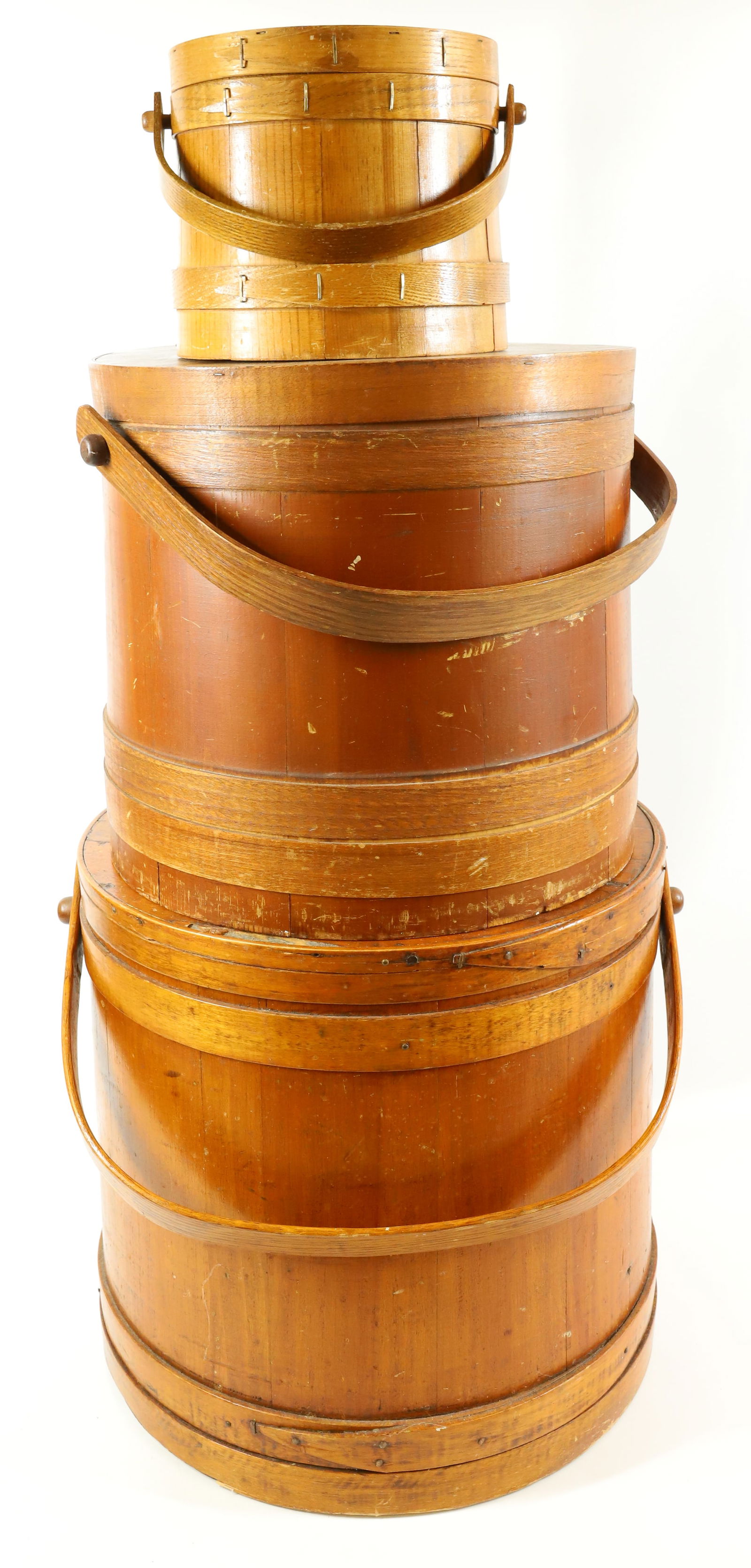 LOT OF GRADUATED FIRKINS (1 of 8)