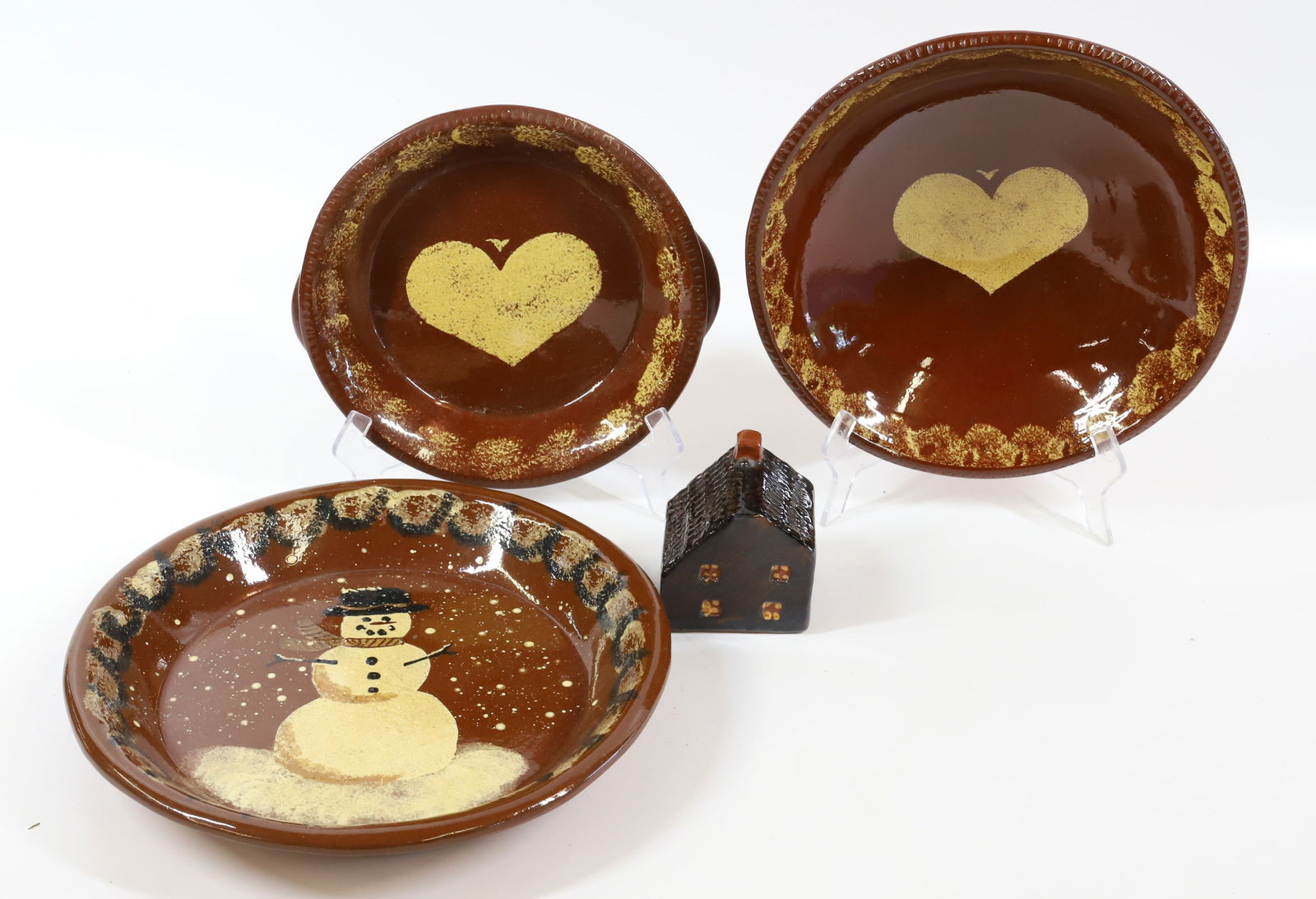 LOT OF CONTEMPORARY REDWARE POTTERY (1 of 6)