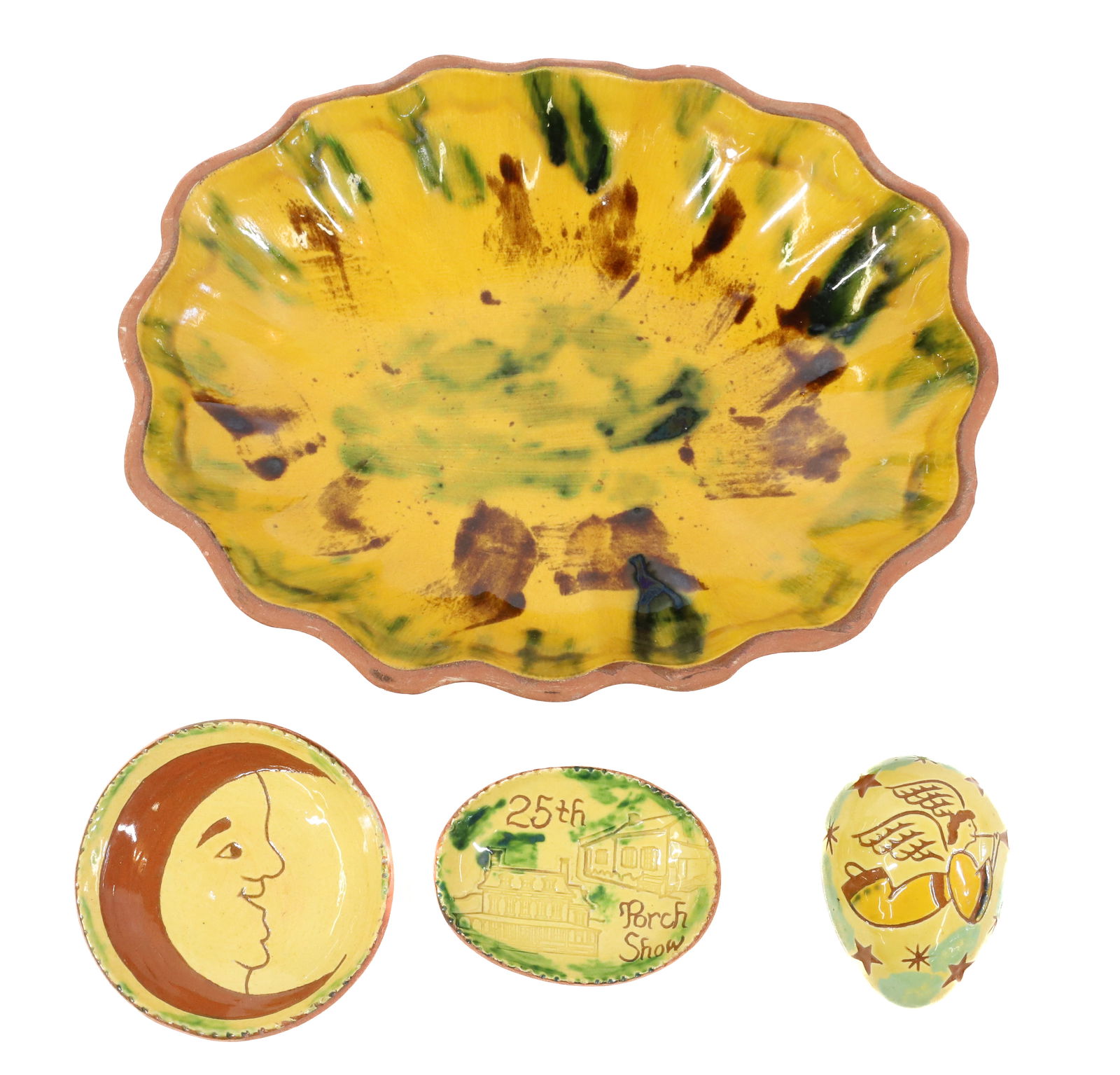 LOT OF BREININGER POTTERY (1 of 3)