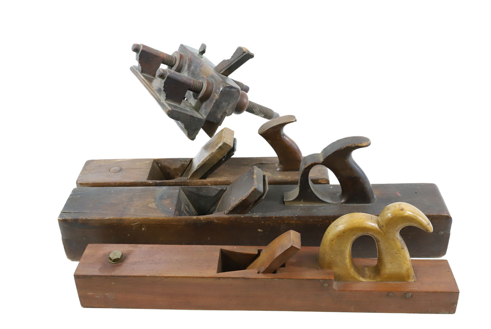 LOT OF ANTIQUE TOOL PLANES (1 of 3)