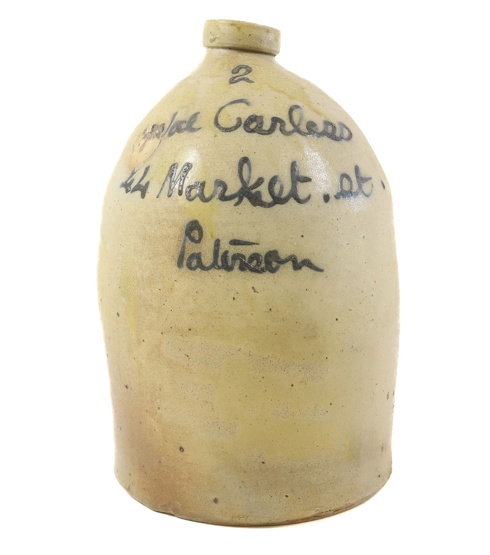 TWO-GALLON PATERSON, NJ SCRIPT JUG (1 of 7)