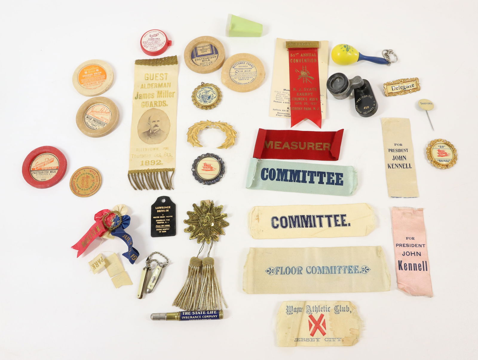 LOT OF PATERSON, NJ RIBBONS AND ADVERTISING (1 of 4)