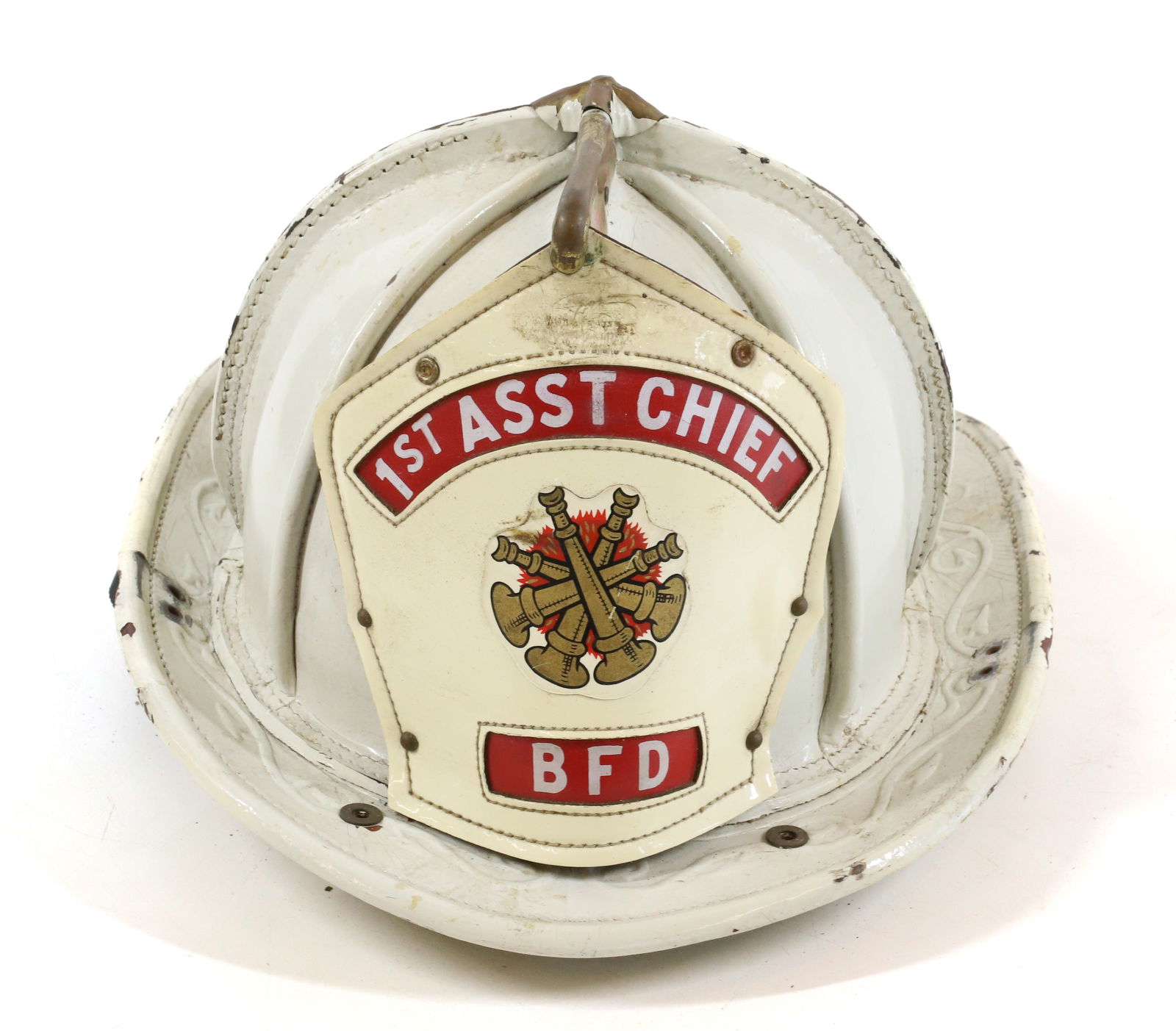 VINTAGE FIREMAN'S HELMET (1 of 8)