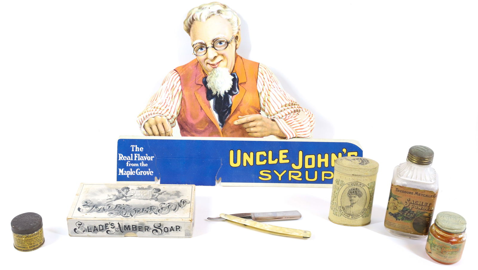 LOT OF VINTAGE ADVERTISING ITEMS (1 of 5)