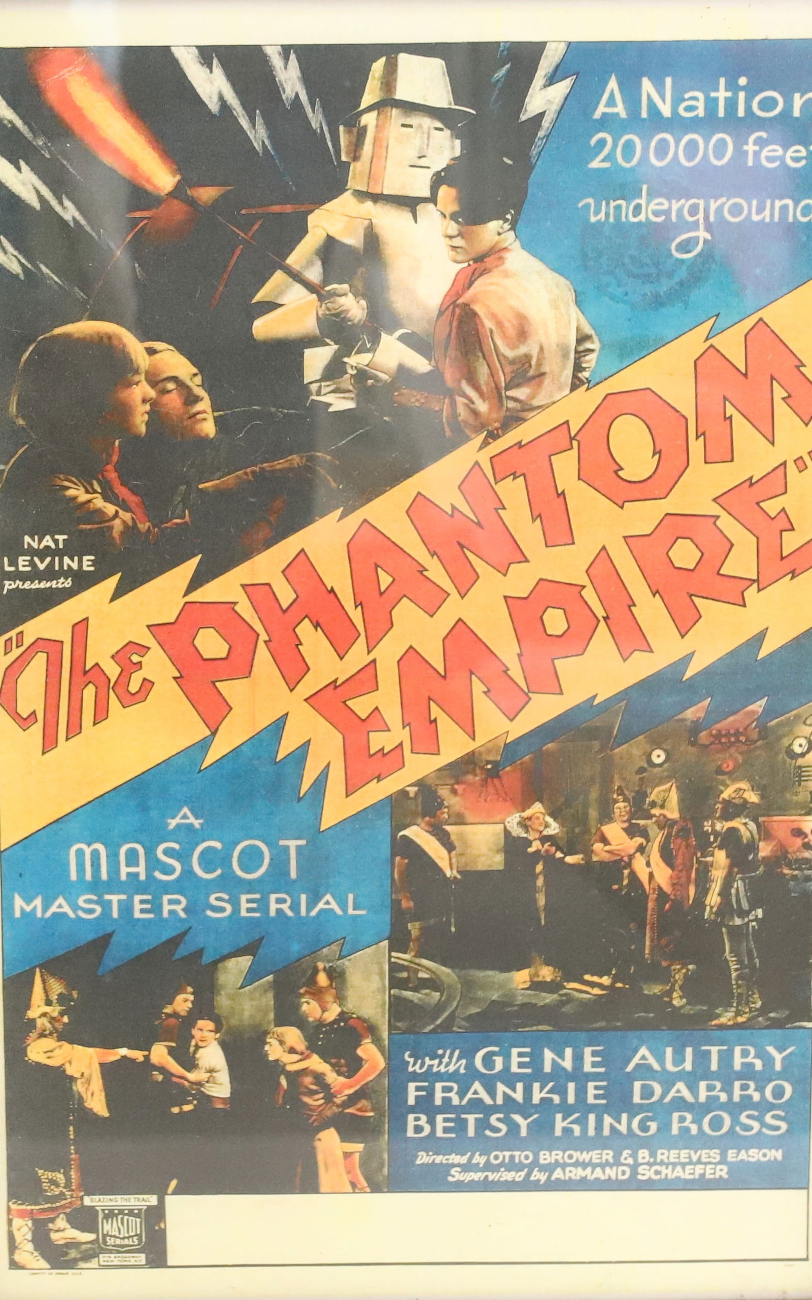 THE PHANTOM EMPIRE MOVIE ADVERTISER (1 of 5)