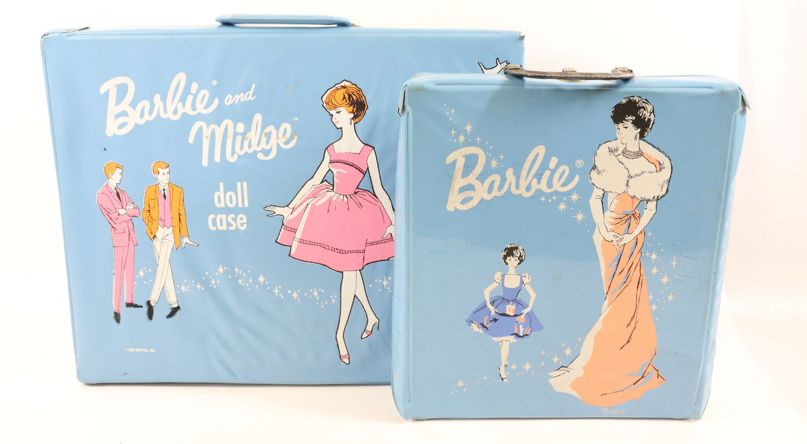 LOT OF BARBIE DOLLS, CLOTHING AND CASES (1 of 10)