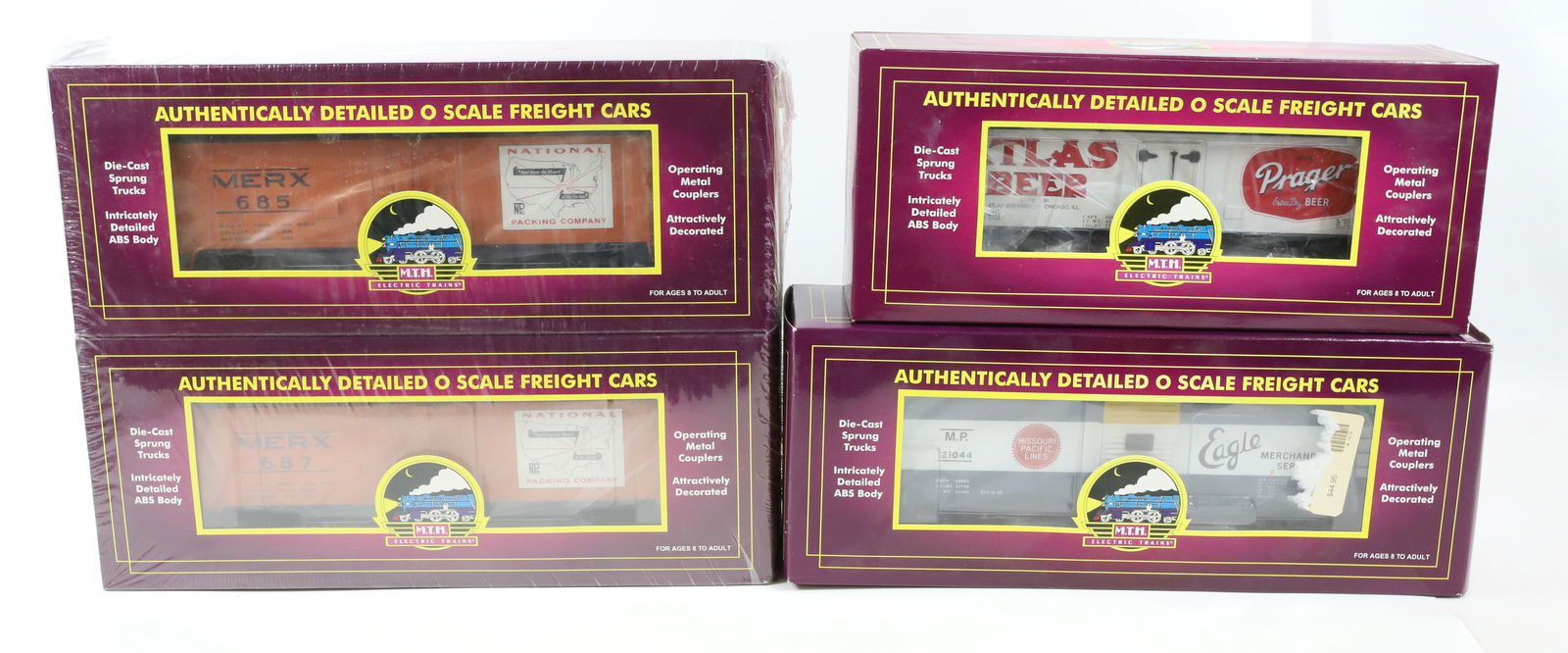 (4) MTH TRAIN CARS IN BOXES (1 of 4)