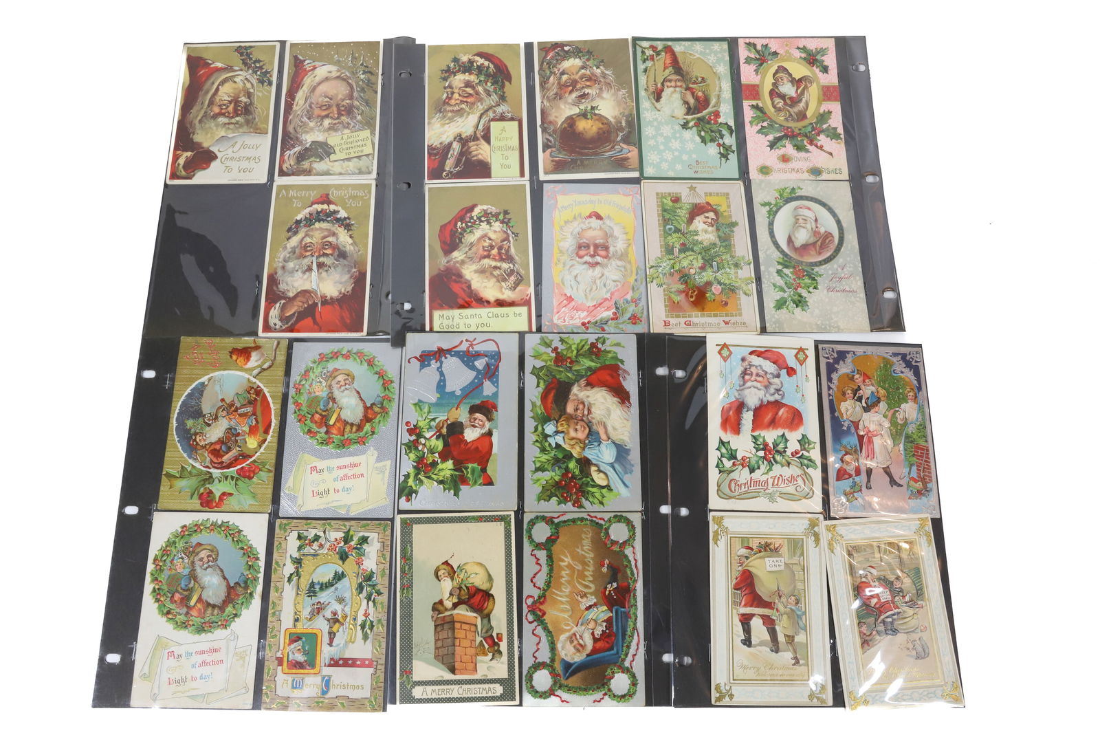 ANTIQUE CHRISTMAS POSTCARD ALBUM (1 of 8)