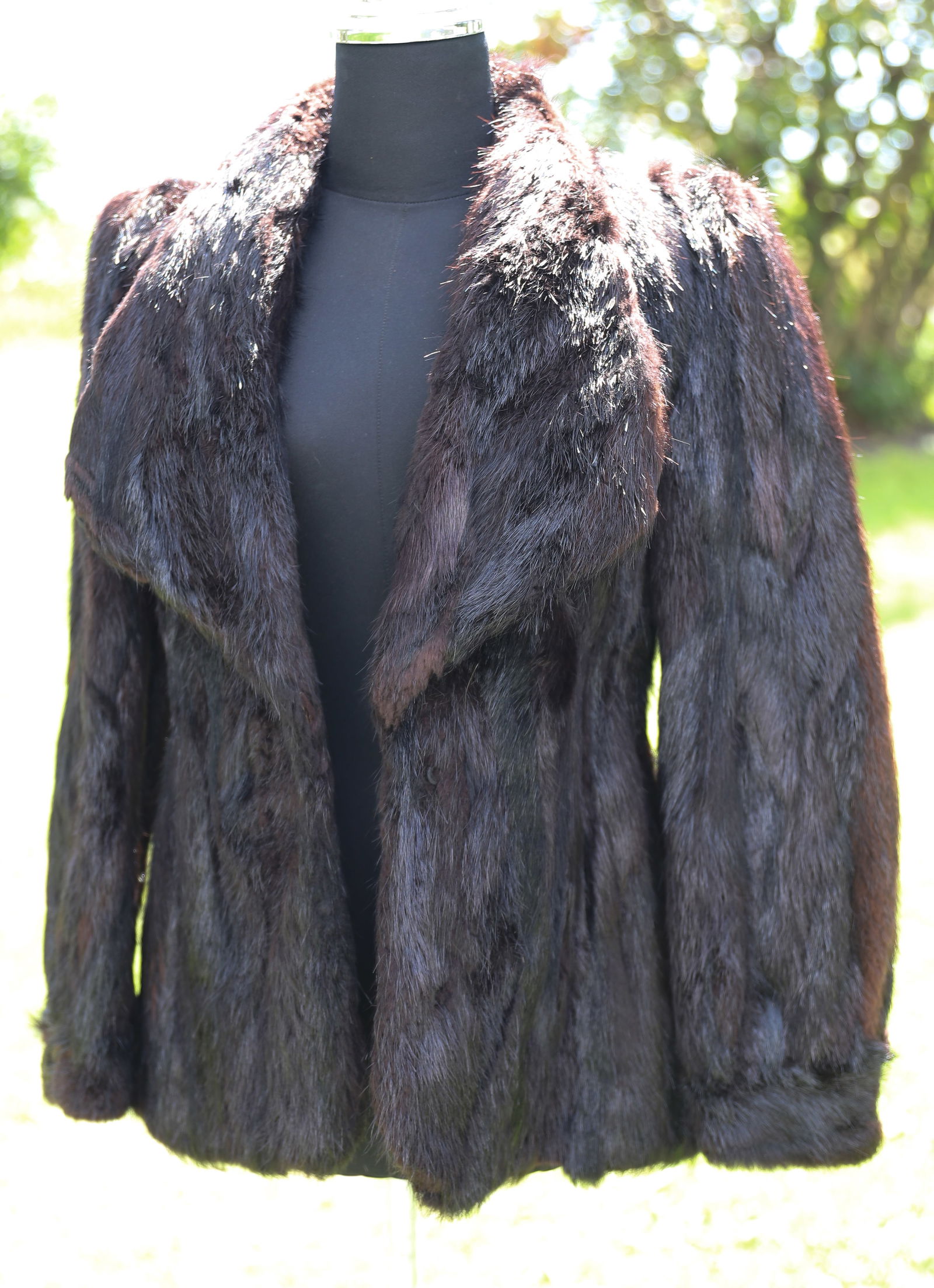 VINTAGE MINK COAT: TAGGED "MADE IN GREECE". 26" L. PLEASE READ CAREFULLY - Terms for Purchasing and Shipping of Auction Items. Please read carefully before bidding. All payments for purchases will be made through LiveAu